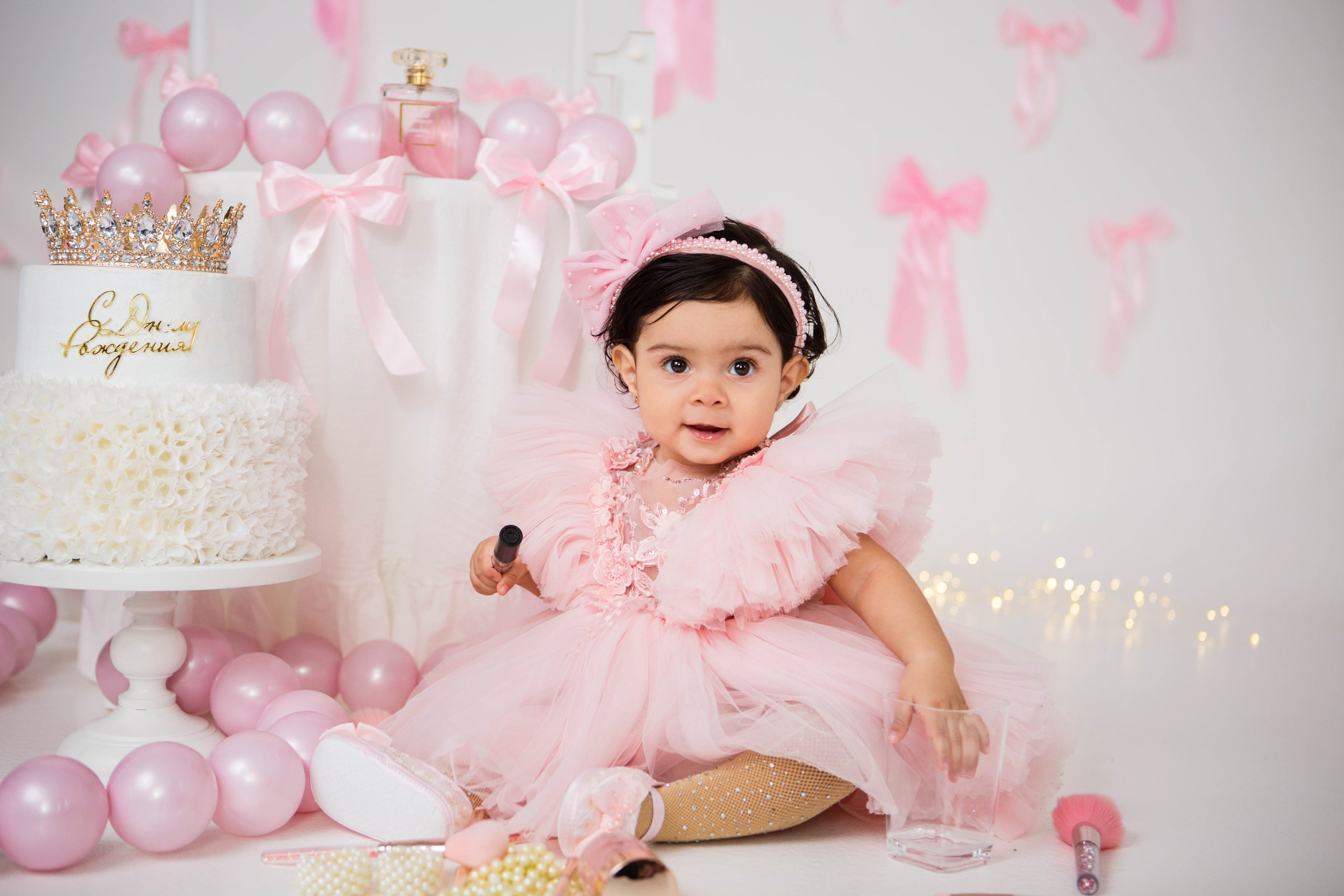 Аделия, 1 год. Фотостудия «Антураж». Свадебный семейный и детский фотограф в Краснодаре Карина Федоровская