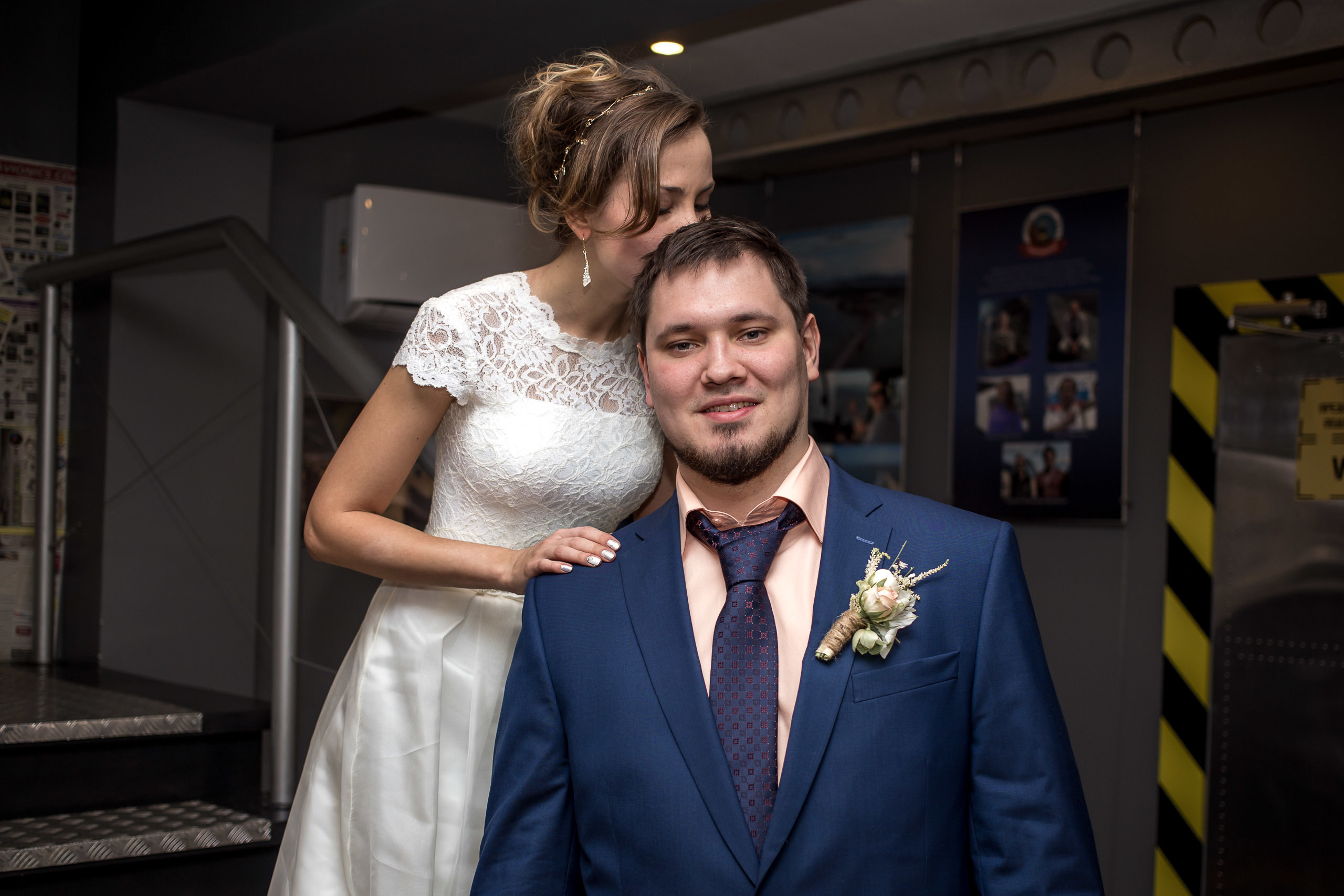 Свадебная фотография за городом