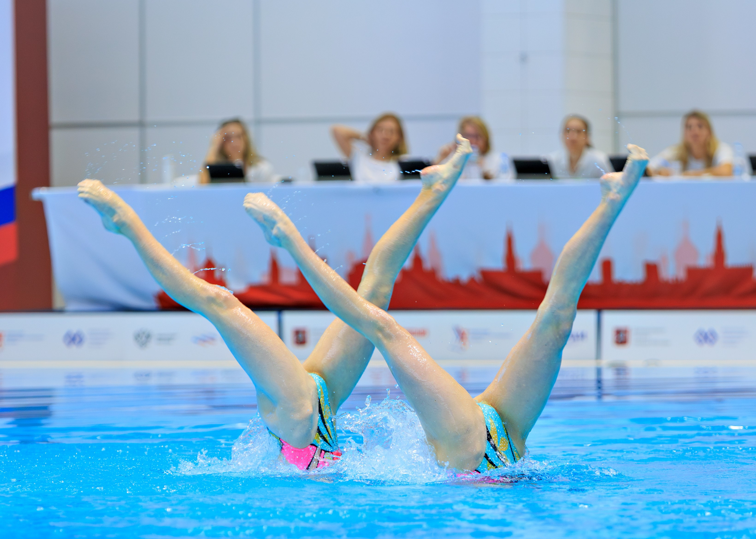 Первенство России по синхронному плаванию дуэт  — техническая программа. Выпускные альбомы и школьный фотограф в Подольске, Троицке, Щербинке, Москве и Московской области