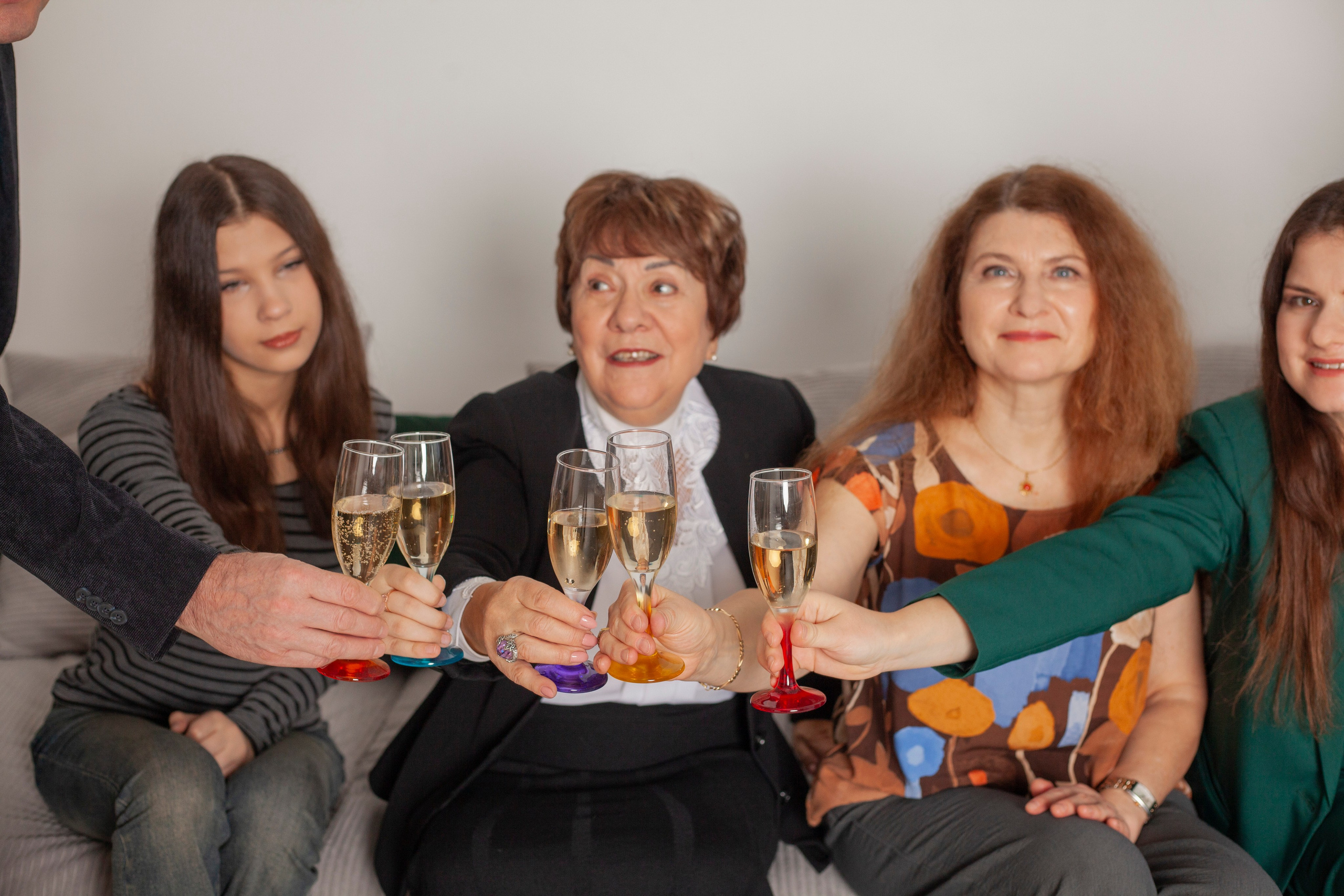 Семья в студии