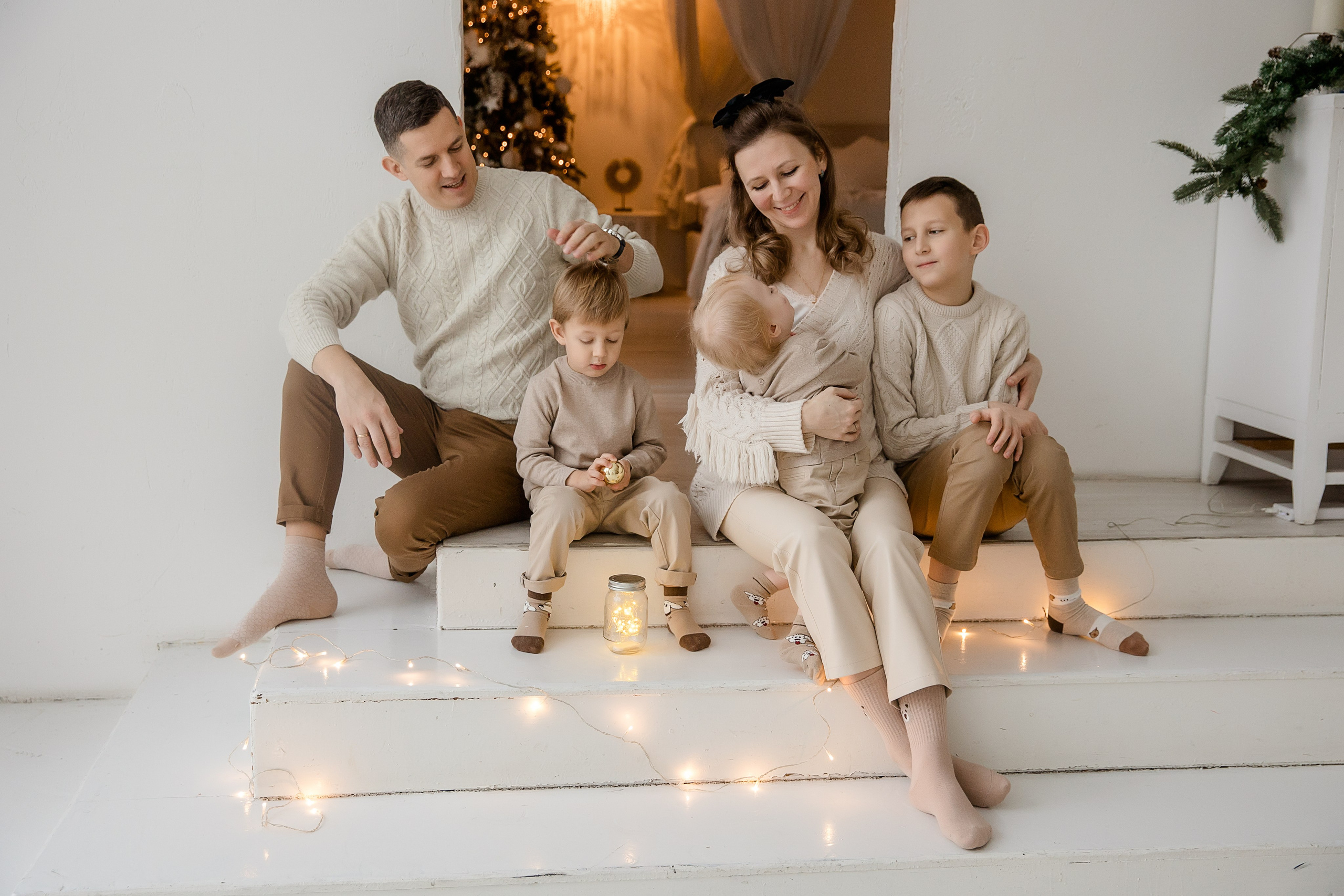 Нескучная новогодняя фотосессия — приношу весь инвентарь с собой. Семейный и детский фотограф в Москве Вера Ускова