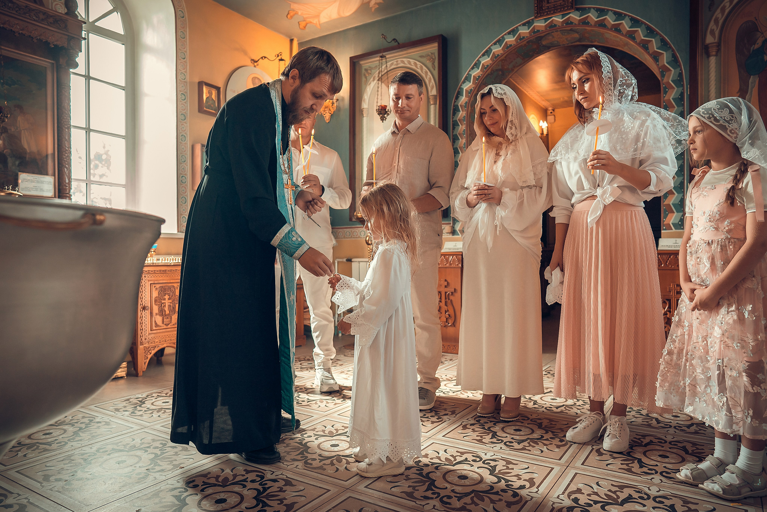 Крещение Даны. Фотограф на Крещение и Венчание в Красноярске Рамазанова Юлия