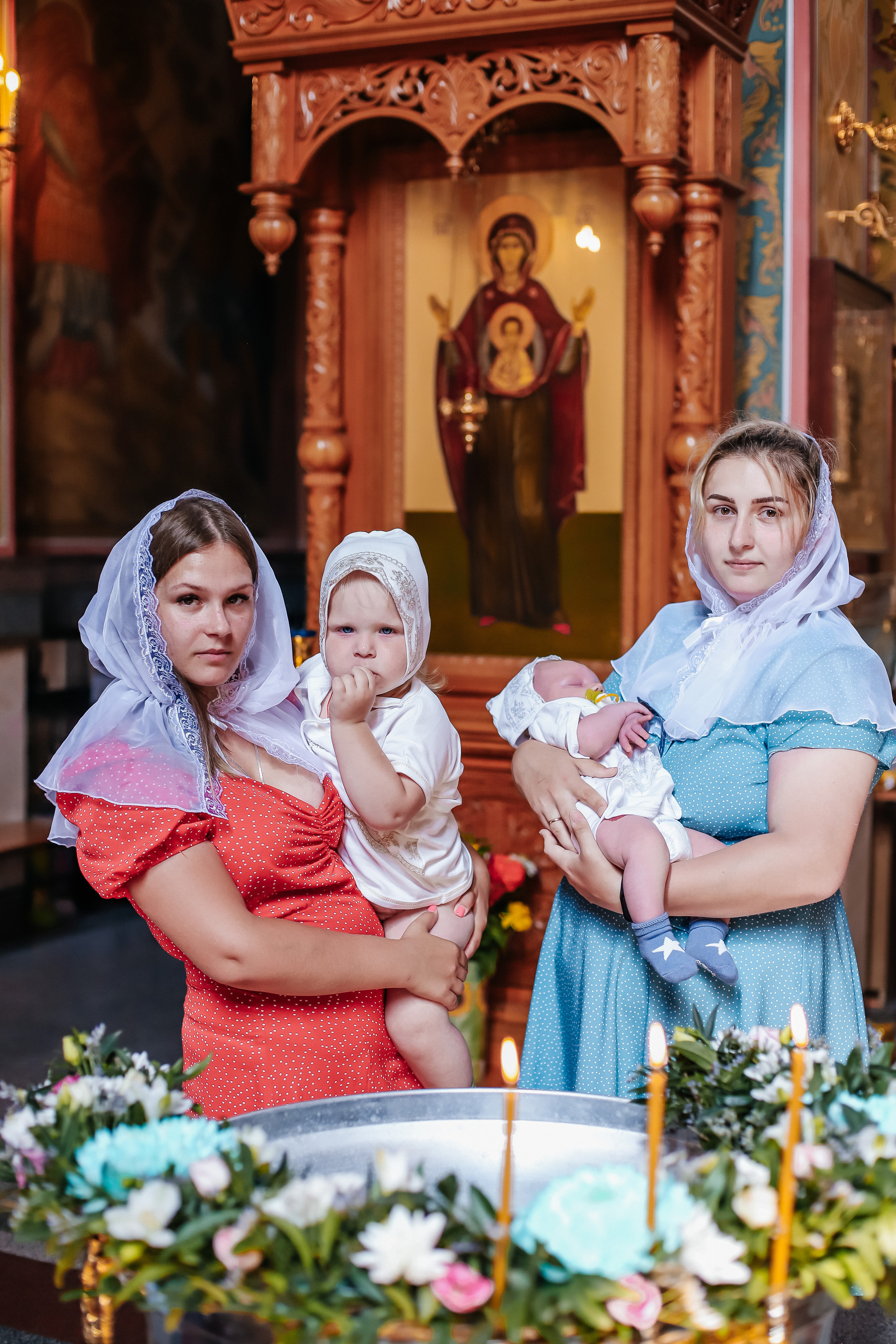 Крещение малышей (1). Семейный фотограф Анжелика Зоидзе Курск