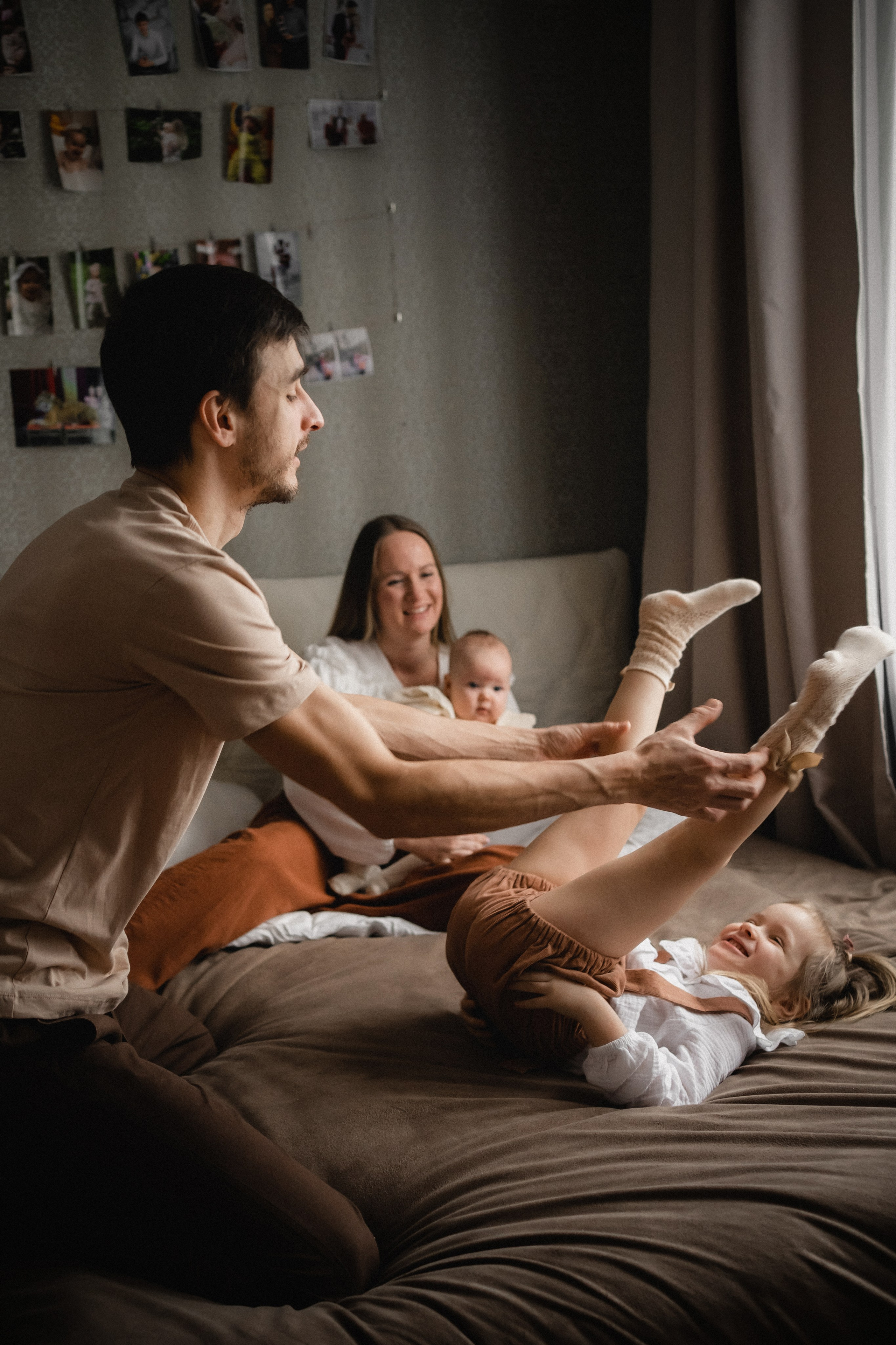 Семейная домашняя фотосессия в Домодедово. Семейный фотограф в Москве и в Домодедово Екатерина Патракова