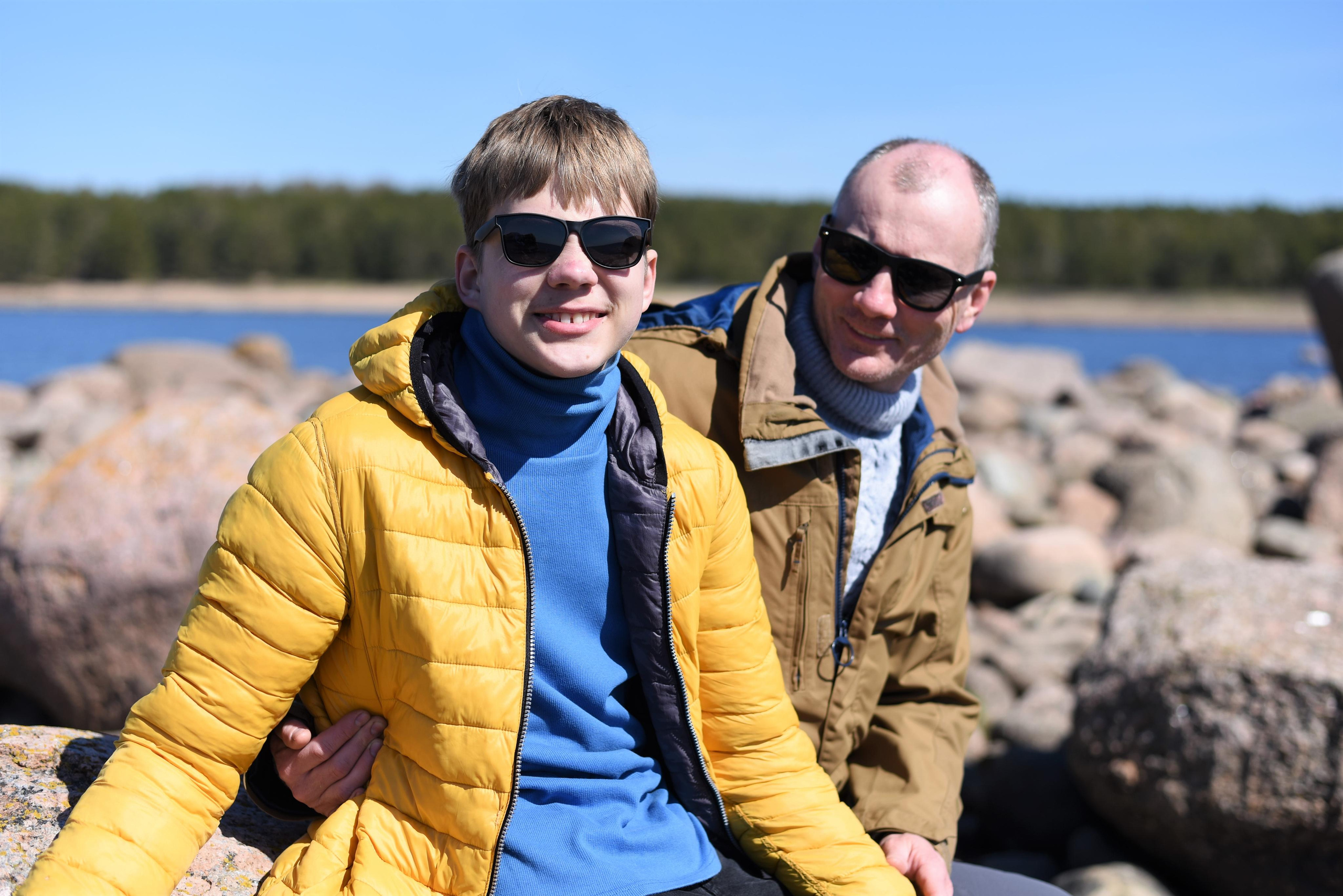 Семейная съемка на природе. Папа и сын. Женский и семейный фотограф Людмила Богачкина