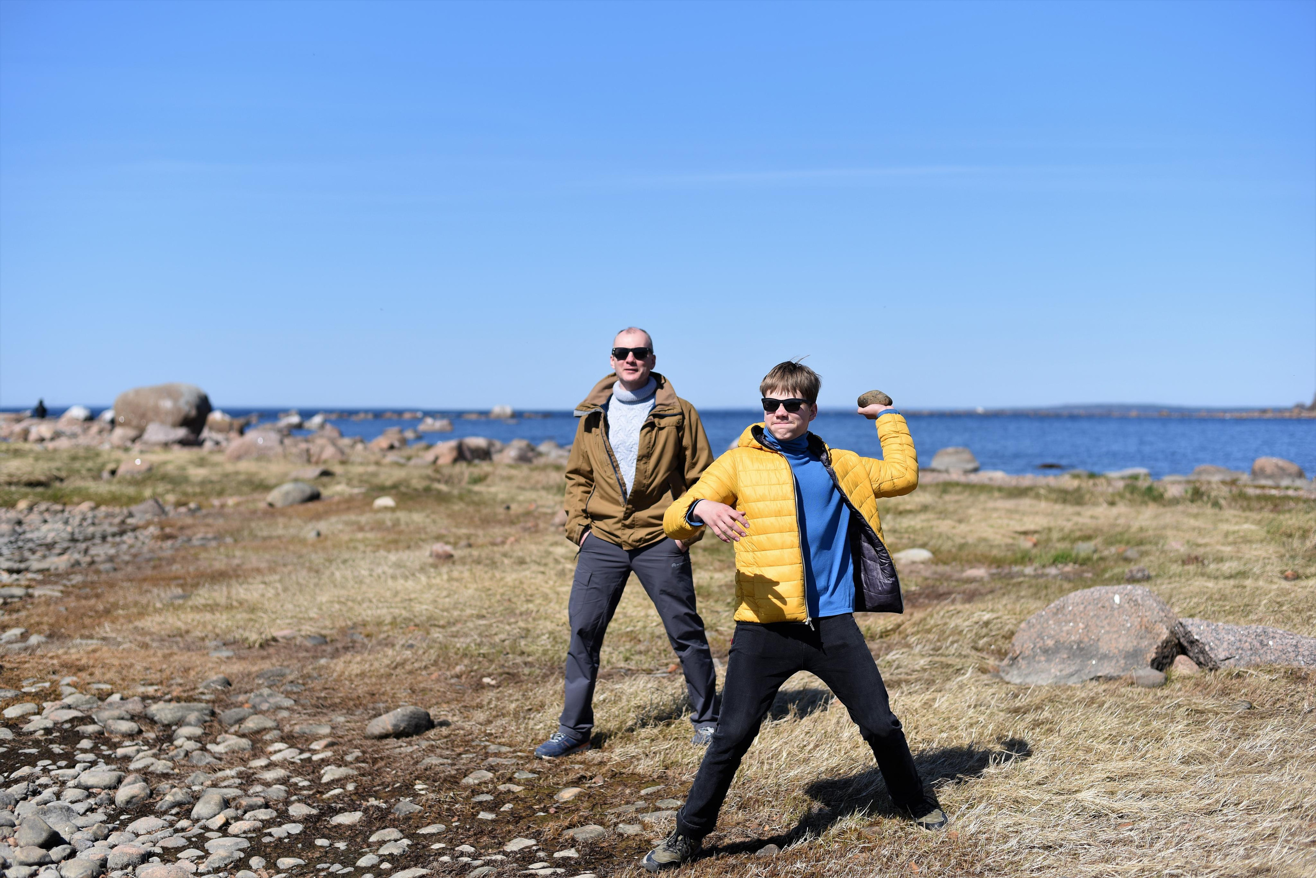 Семейная съемка на природе. Папа и сын. Женский и семейный фотограф Людмила Богачкина