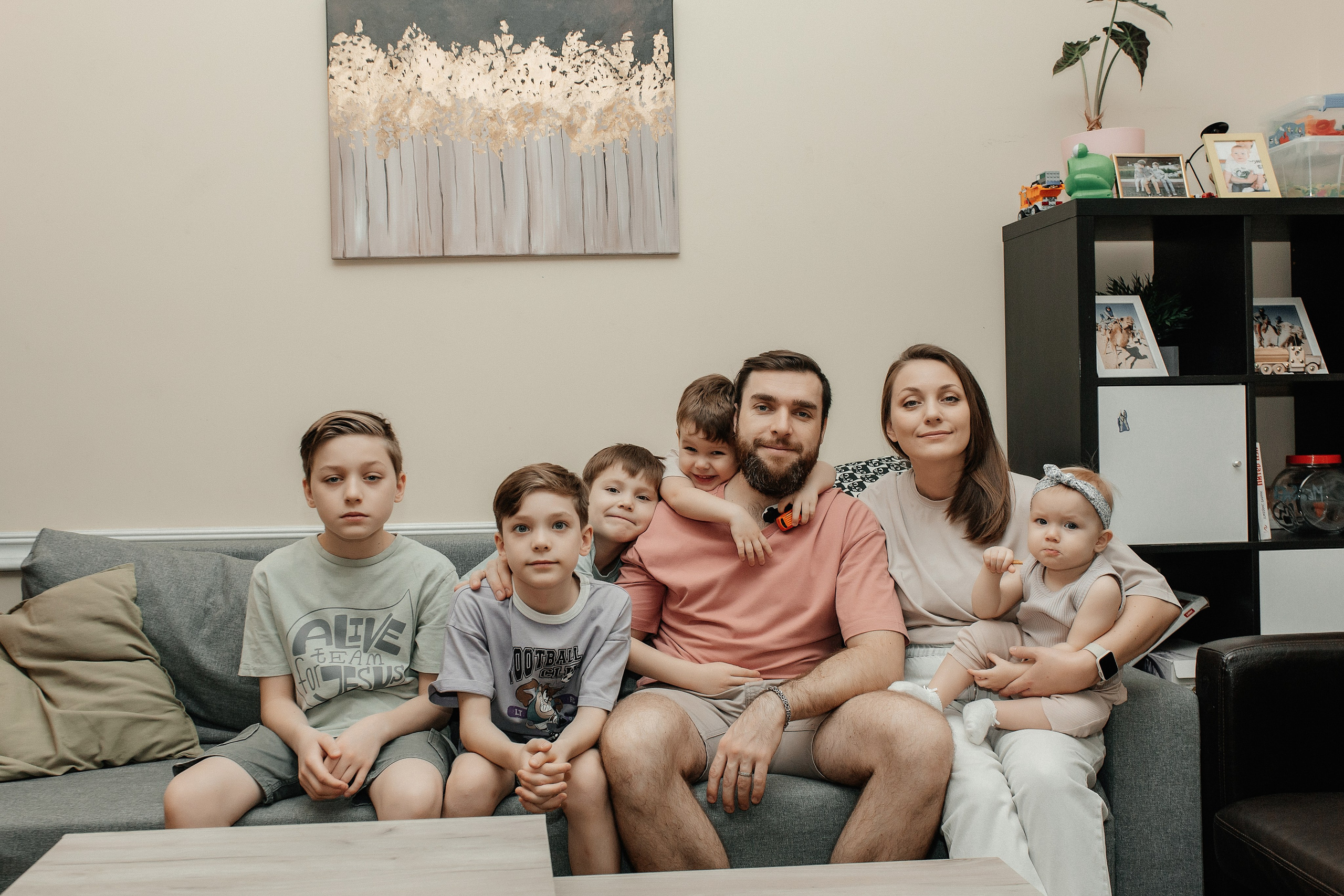 4 сыночка и лапочка дочка. Семейный фотограф в Новосибирске Екатерина Сафронова