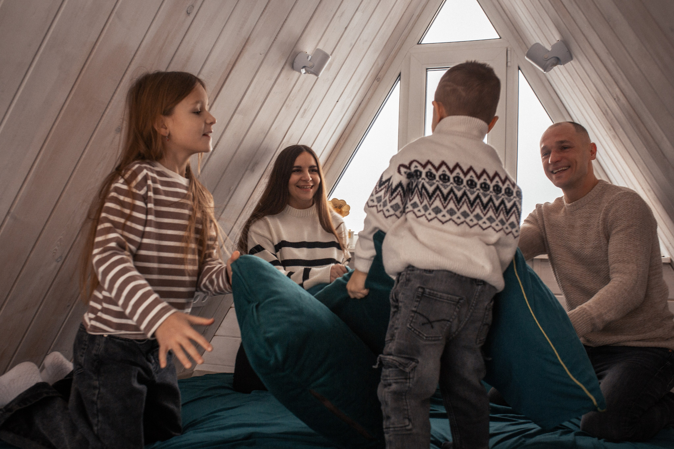 Мария с семьёй