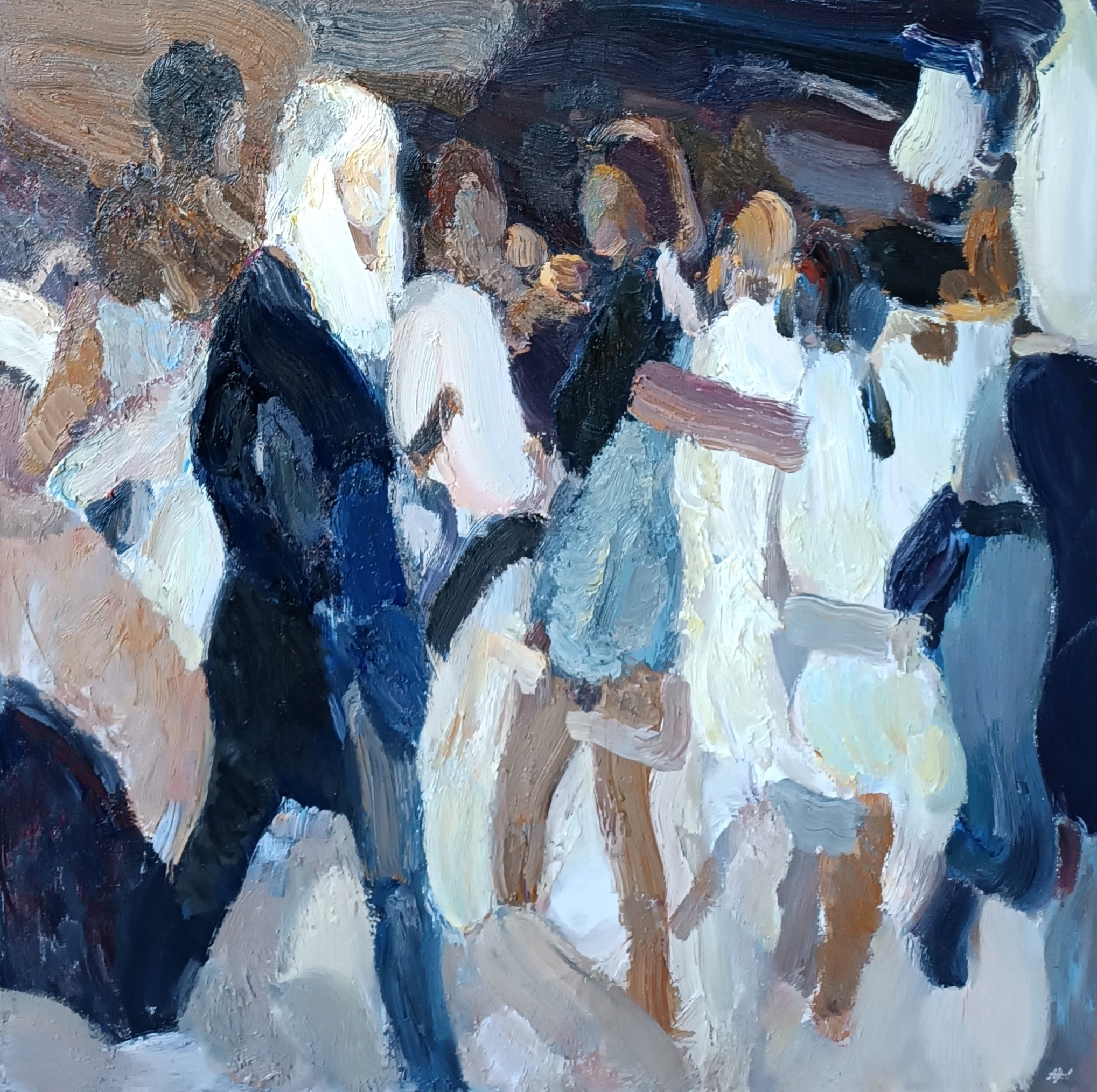 Прогулка. Художник Алексей Никольский