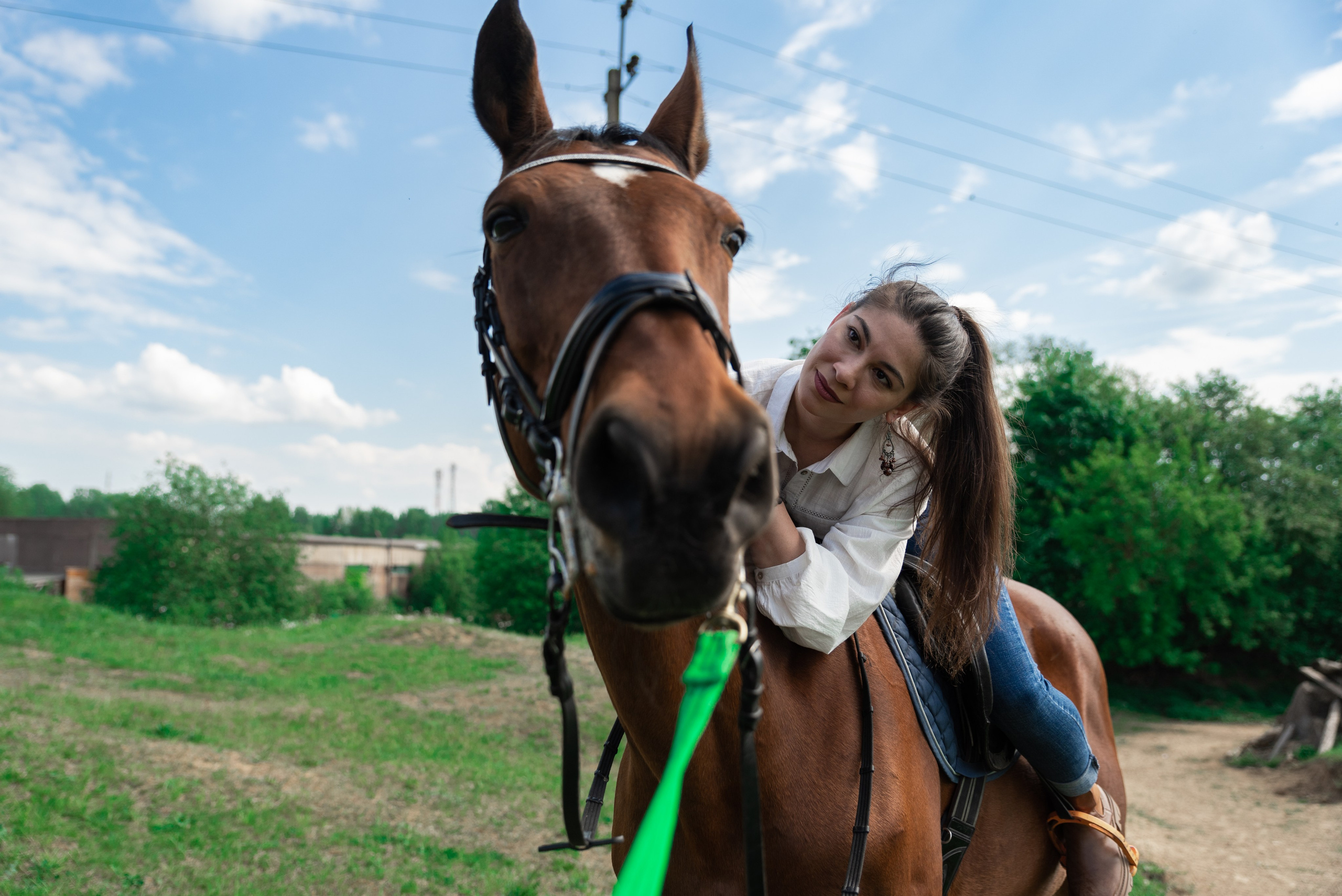Кристина и конь Неон. Фотограф в Санкт-Петербурге Виктор Кудряшов
