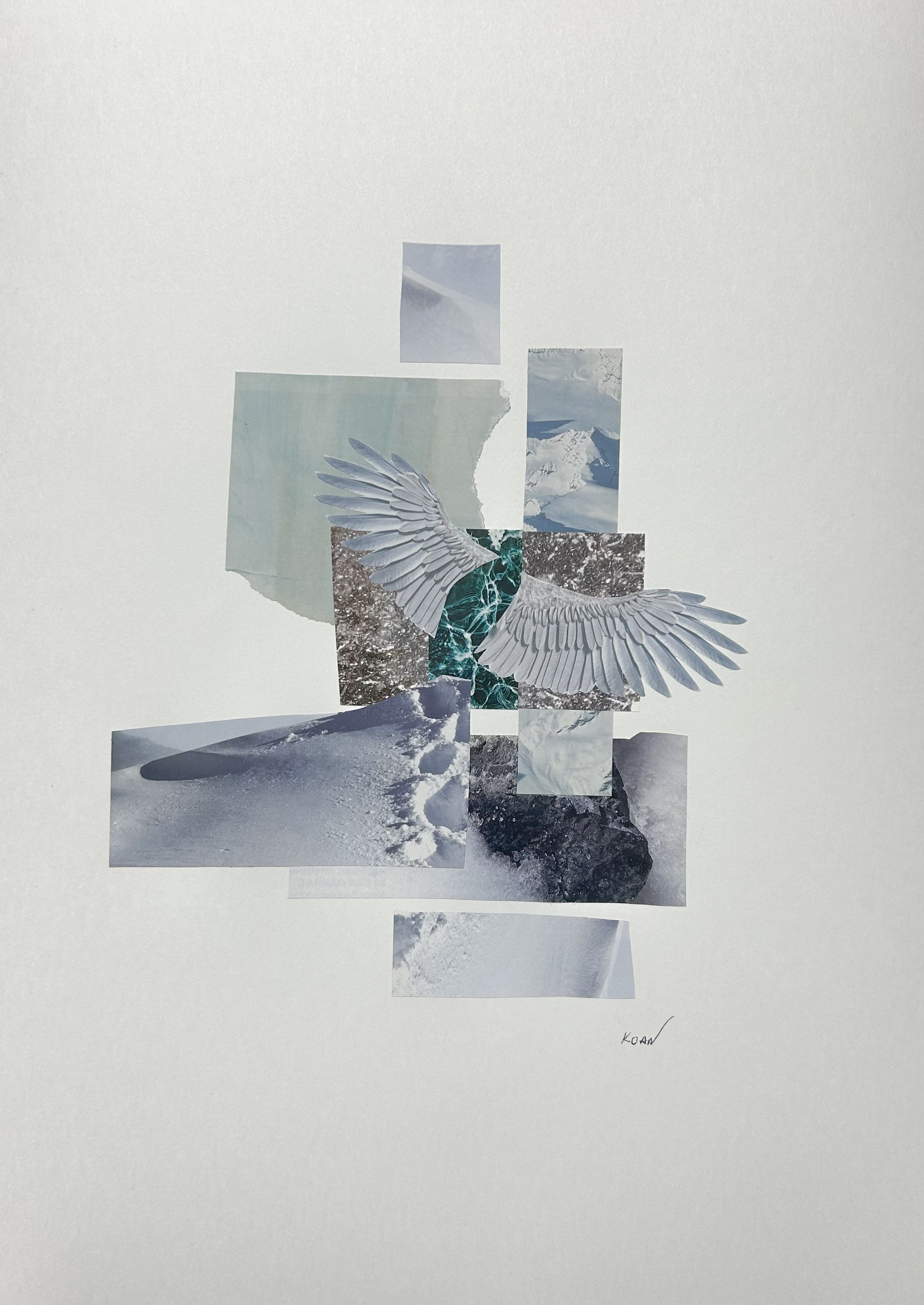 "Вперед" Оставь прошлое позади и лети вперед, в будущее, к новым вершинам. Новая глава, свобода, воля, полет. 30х42 см