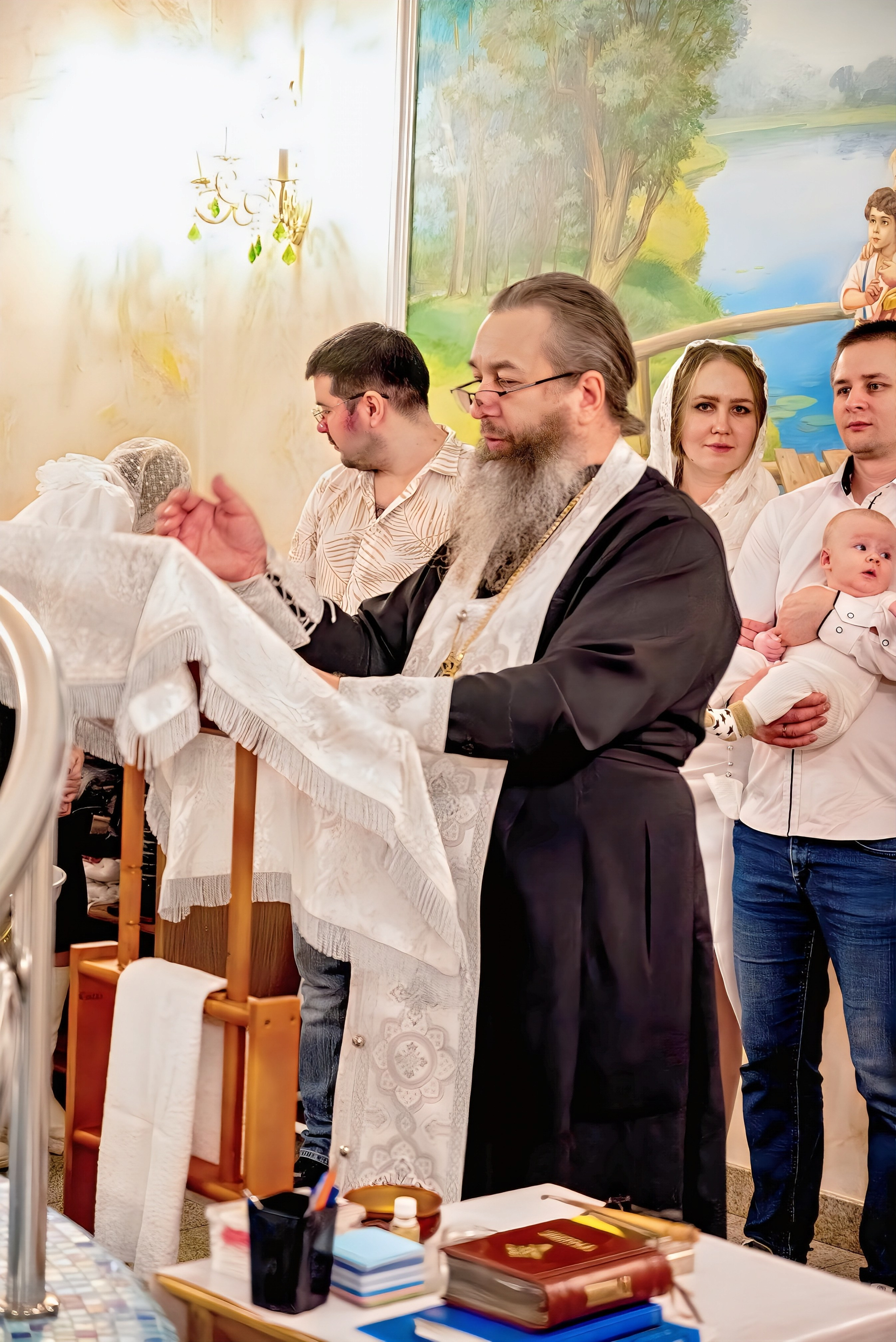 Крещение в церкви Петра и Февронии Муромских. Семейный и детский фотограф Москва