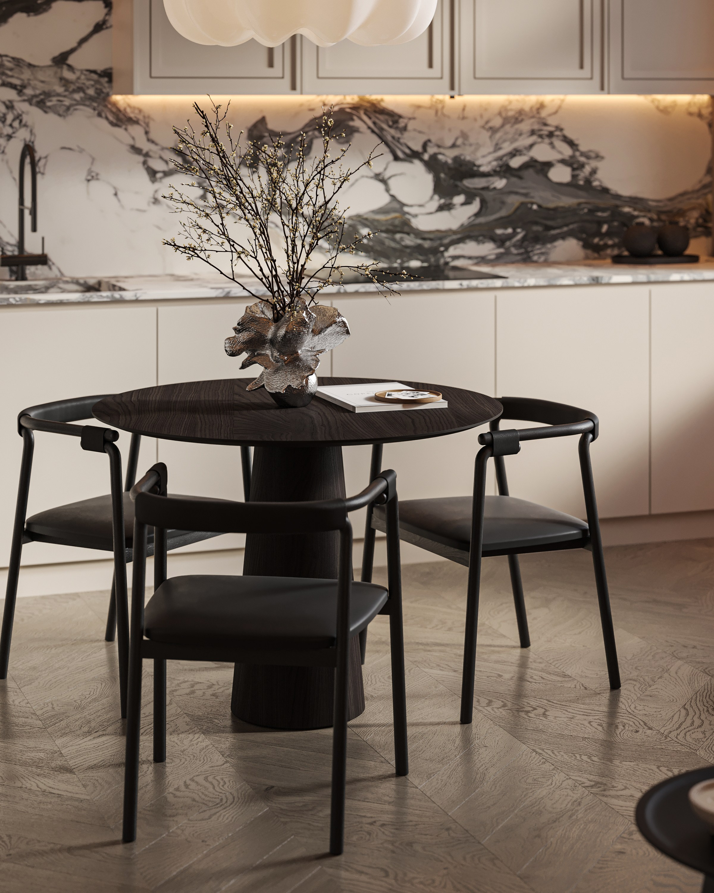 Кухня-гостиная ЖК «Континенталь». 3D визуализация интерьера Надежда Соколова