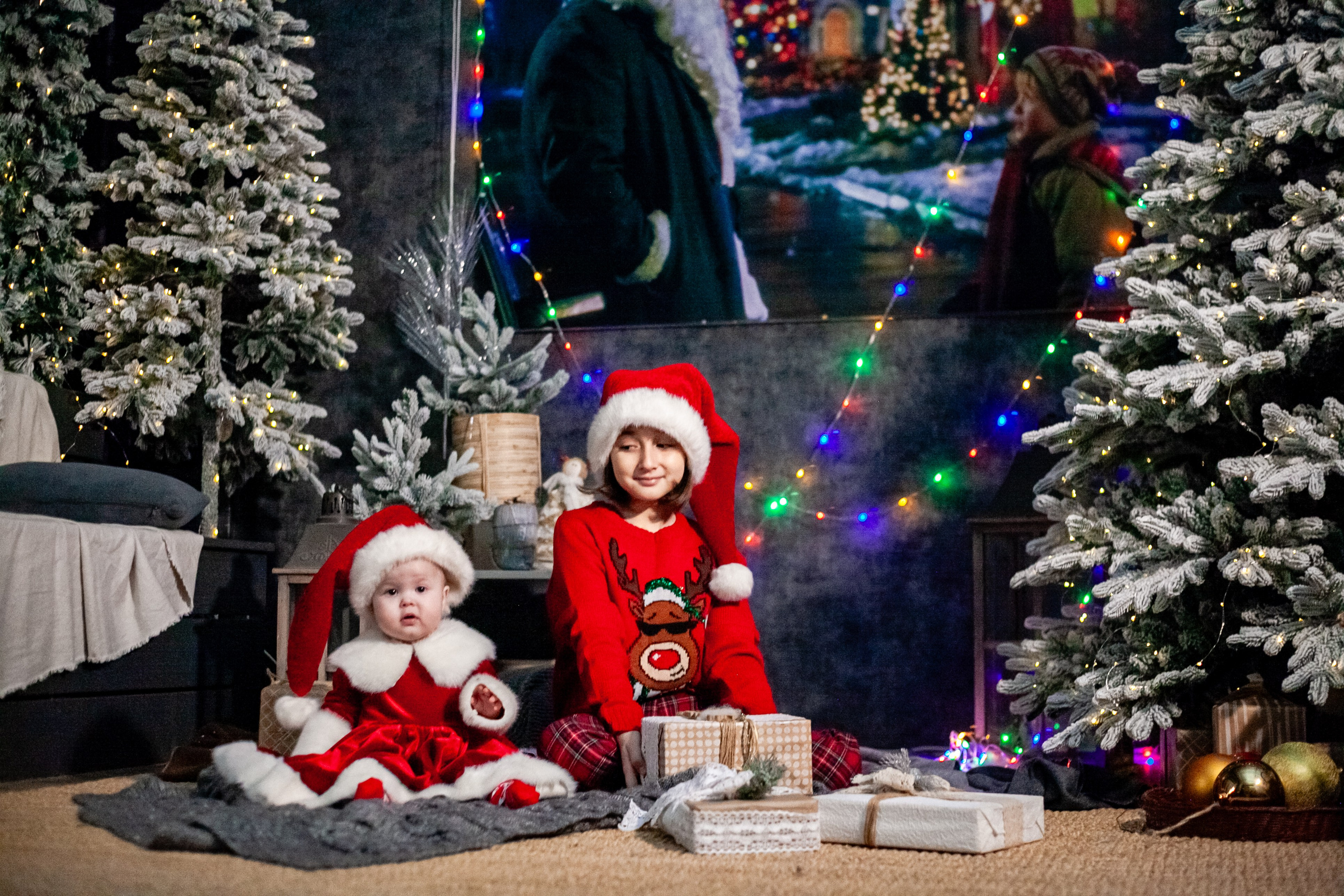 Ульяна и ее семья новый год 2024. Свадебный и семейный фотограф в Армавире