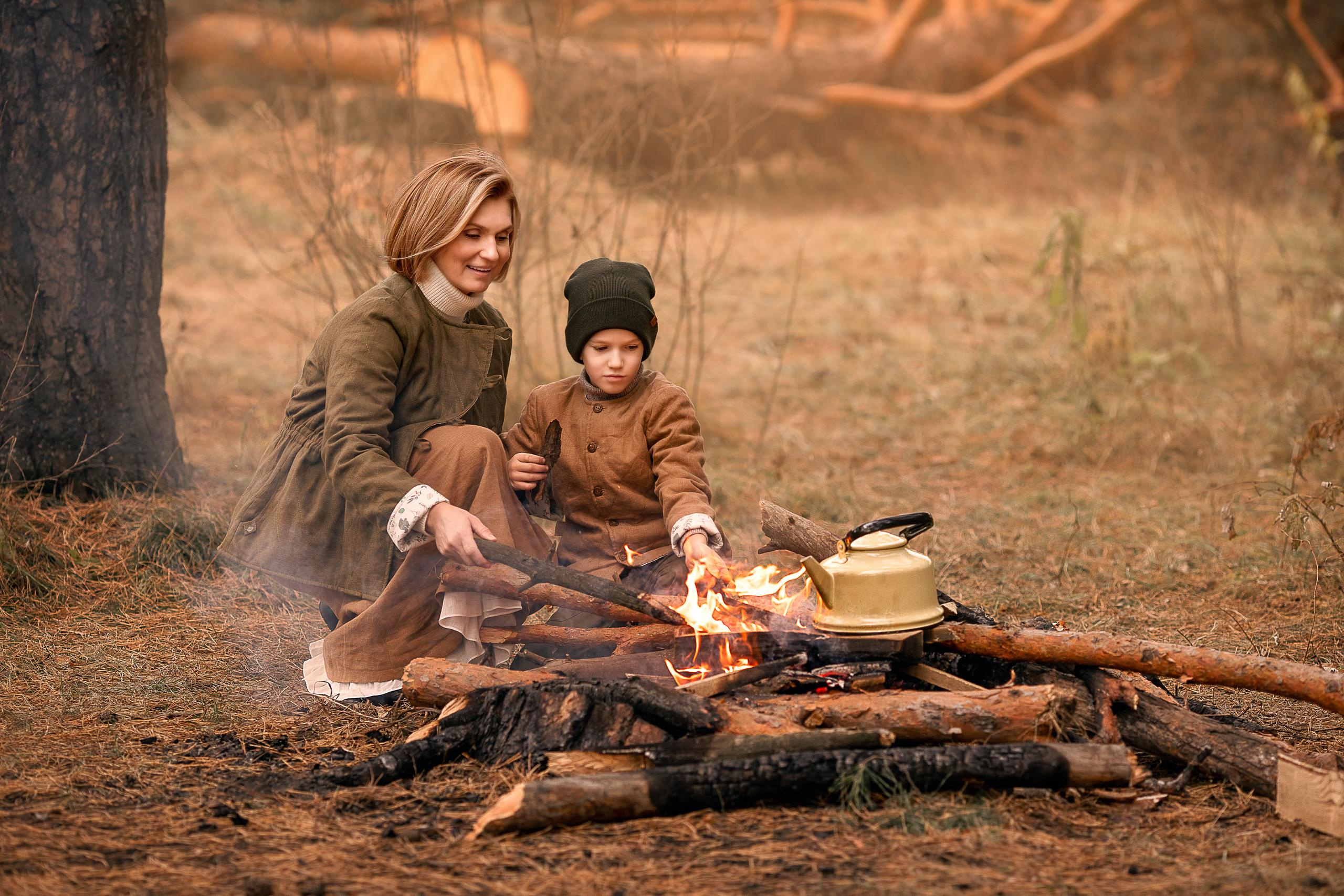 Пикник осенью. Детский и семейный фотограф в Красноярске Елена Коровкина