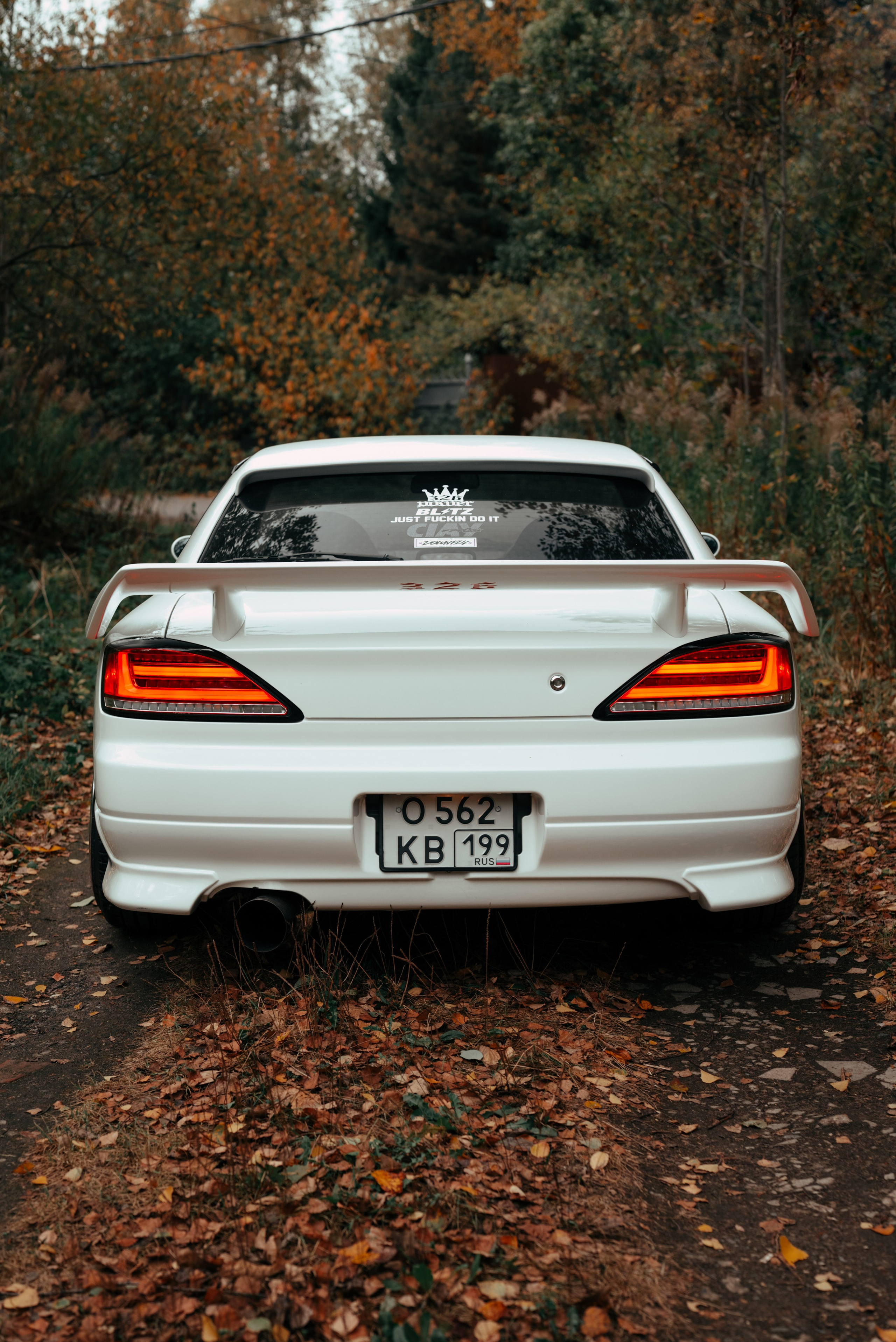 White Silvia new headlight. DeLorein