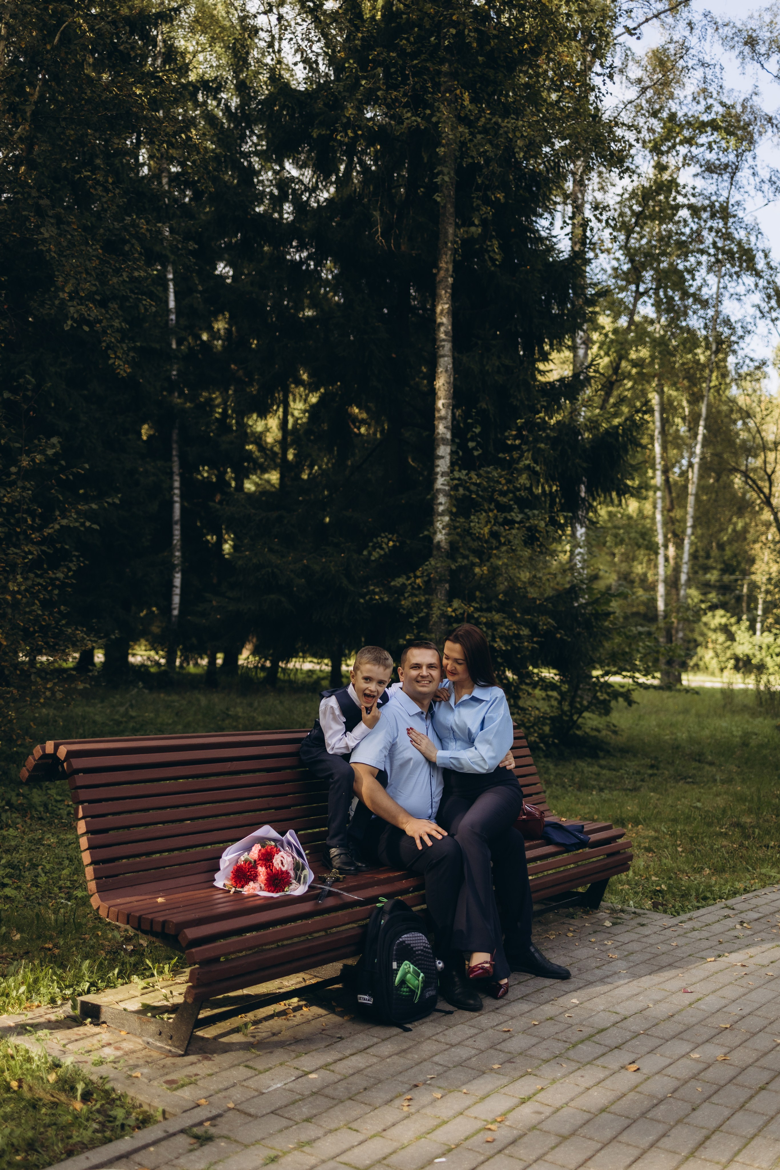 Первая школьная фотография Димули (1.09.2025 г.) г. Обнинск (Калужская обл.). Надежда Стар семейный и церковный фотограф в Жукове и Калужской области