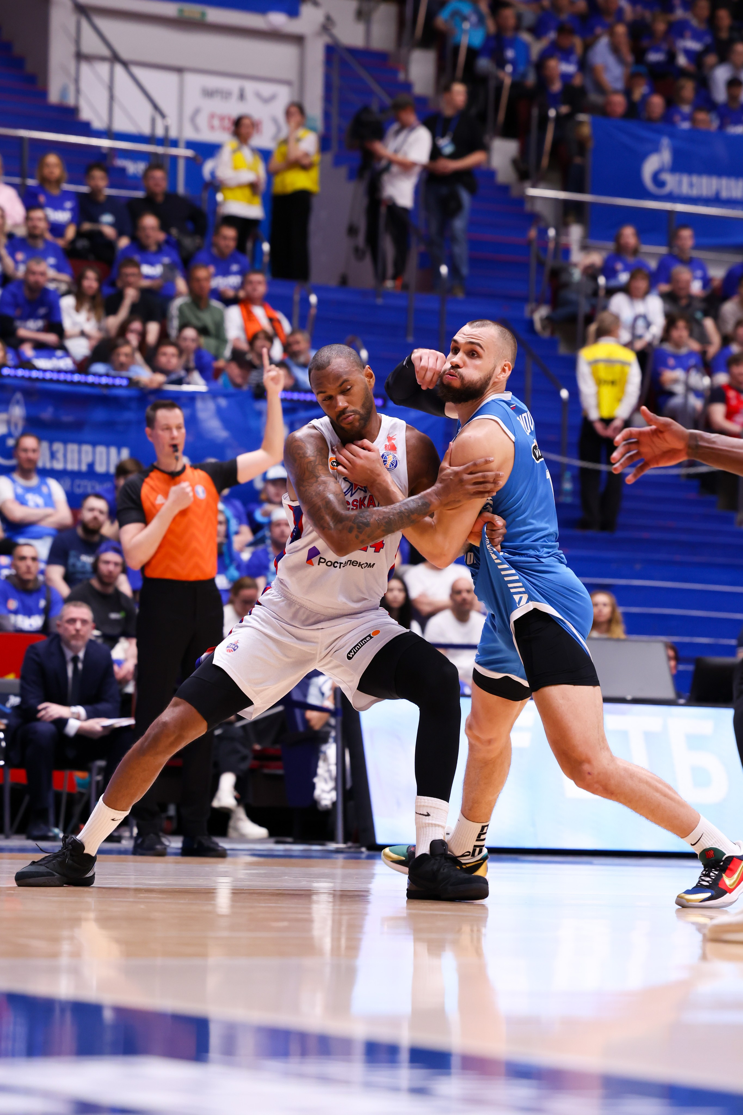 БК «Зенит» — БК «ЦСКА» финал ЕЛ ВТБ 1 игра 27.05.2025. Спортивный и репортажный фотограф Антон Тереханов