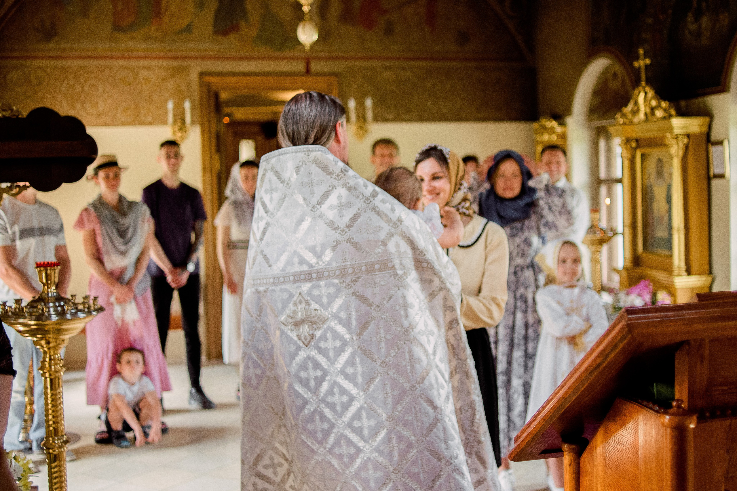 Крещение Ники. Фотограф Юлия Попова