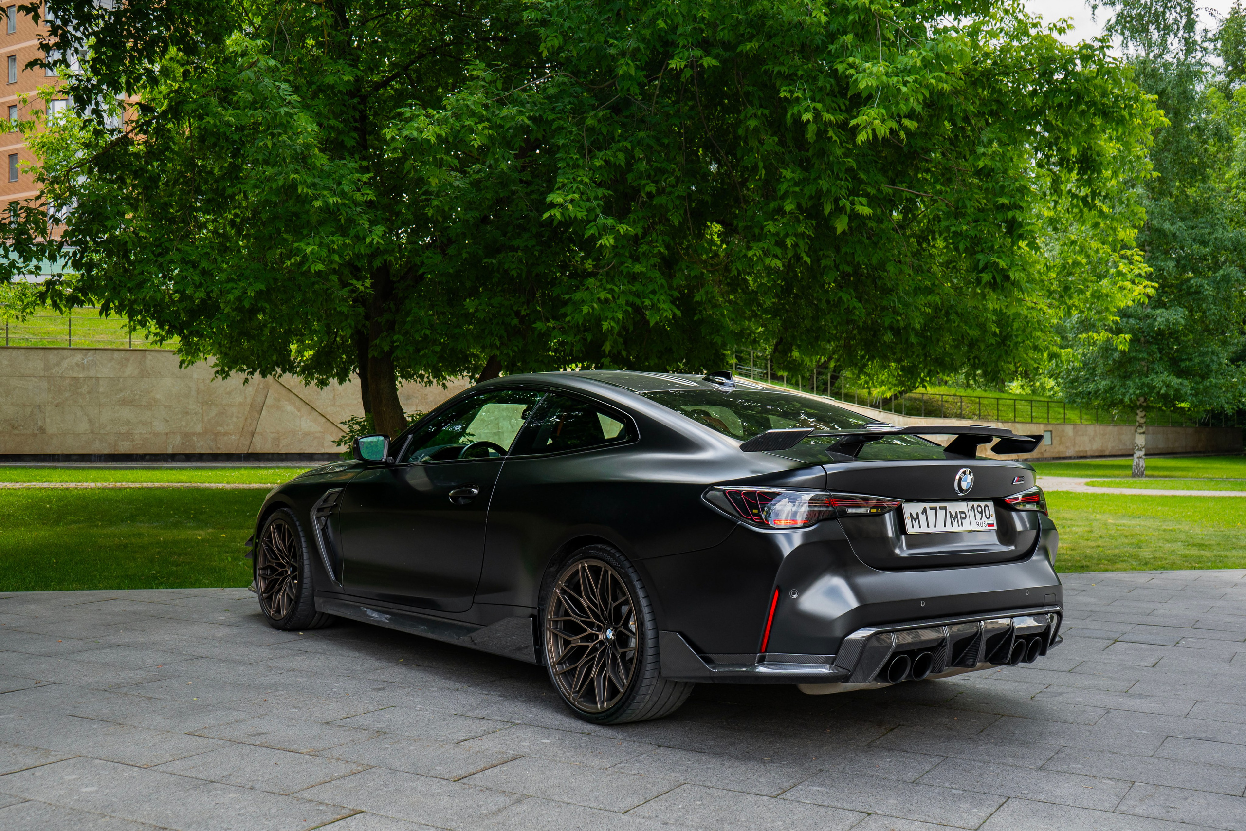 BMW M4 (Black matte). Автомобильный фотограф Ногинск Денис Городок