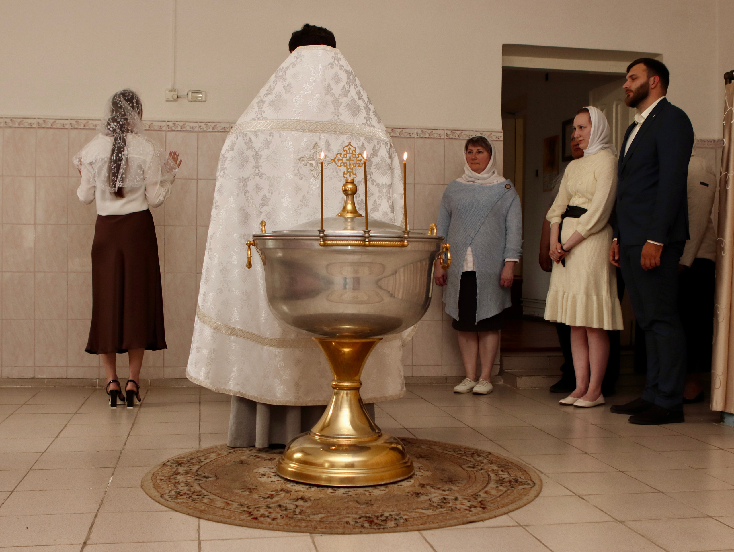 Анастасия и Вадим — крещение Виктории. Фотограф в Курске Смирнов Евгений