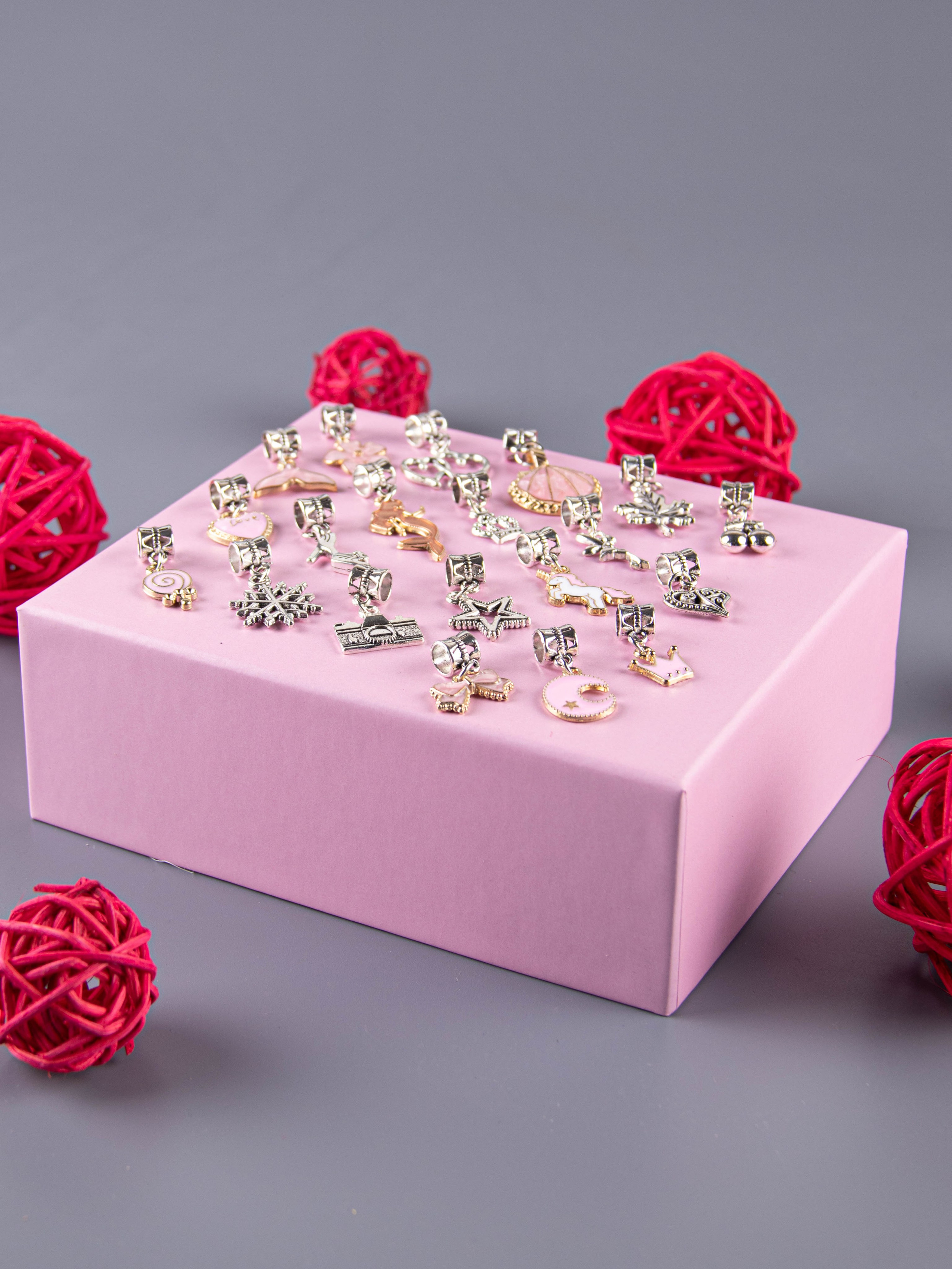 Наборы по созданию браслетов (розовый). «Матрица»