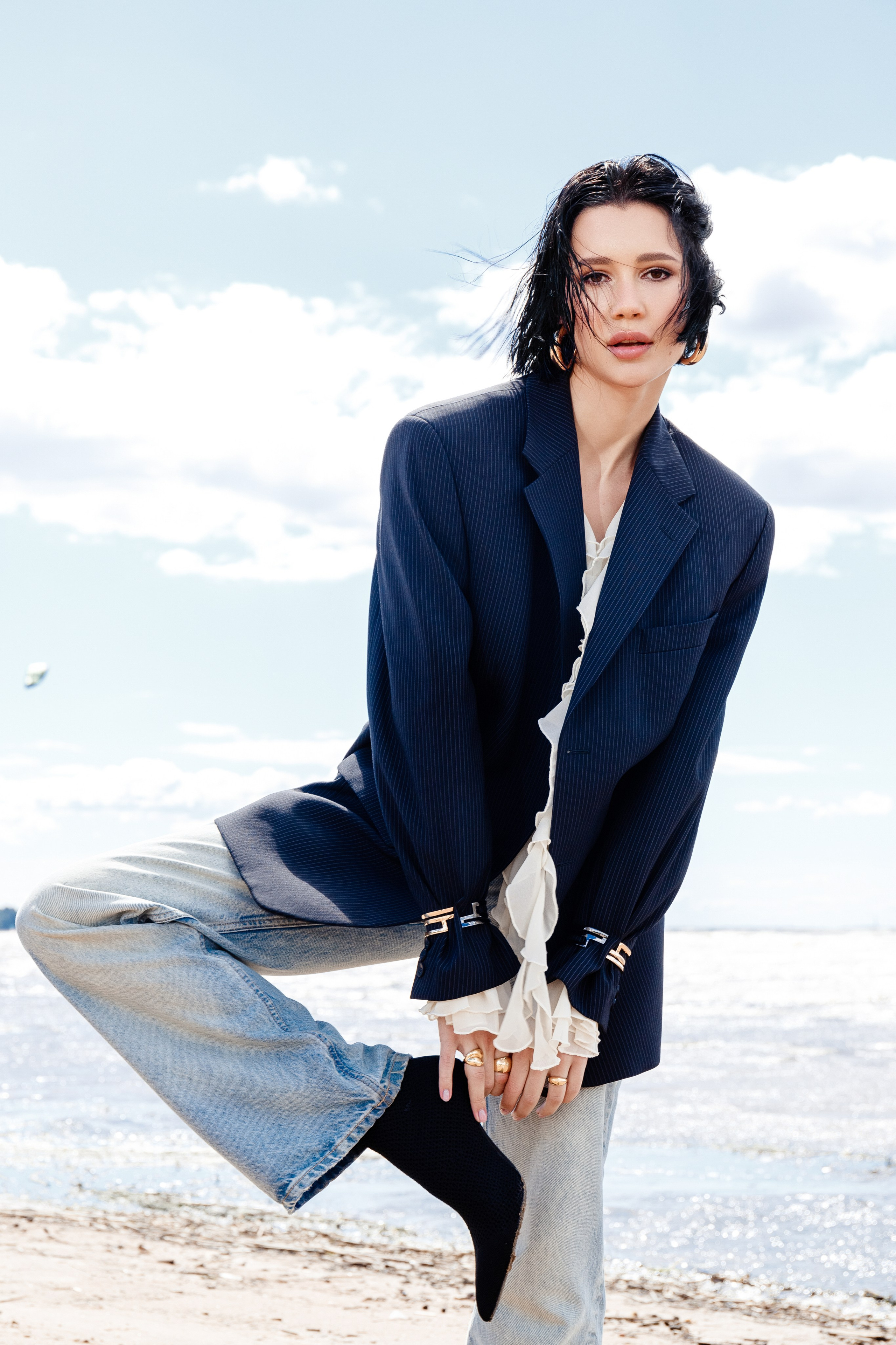 Летняя fashion-съёмка в Петербурге — на Финском заливе