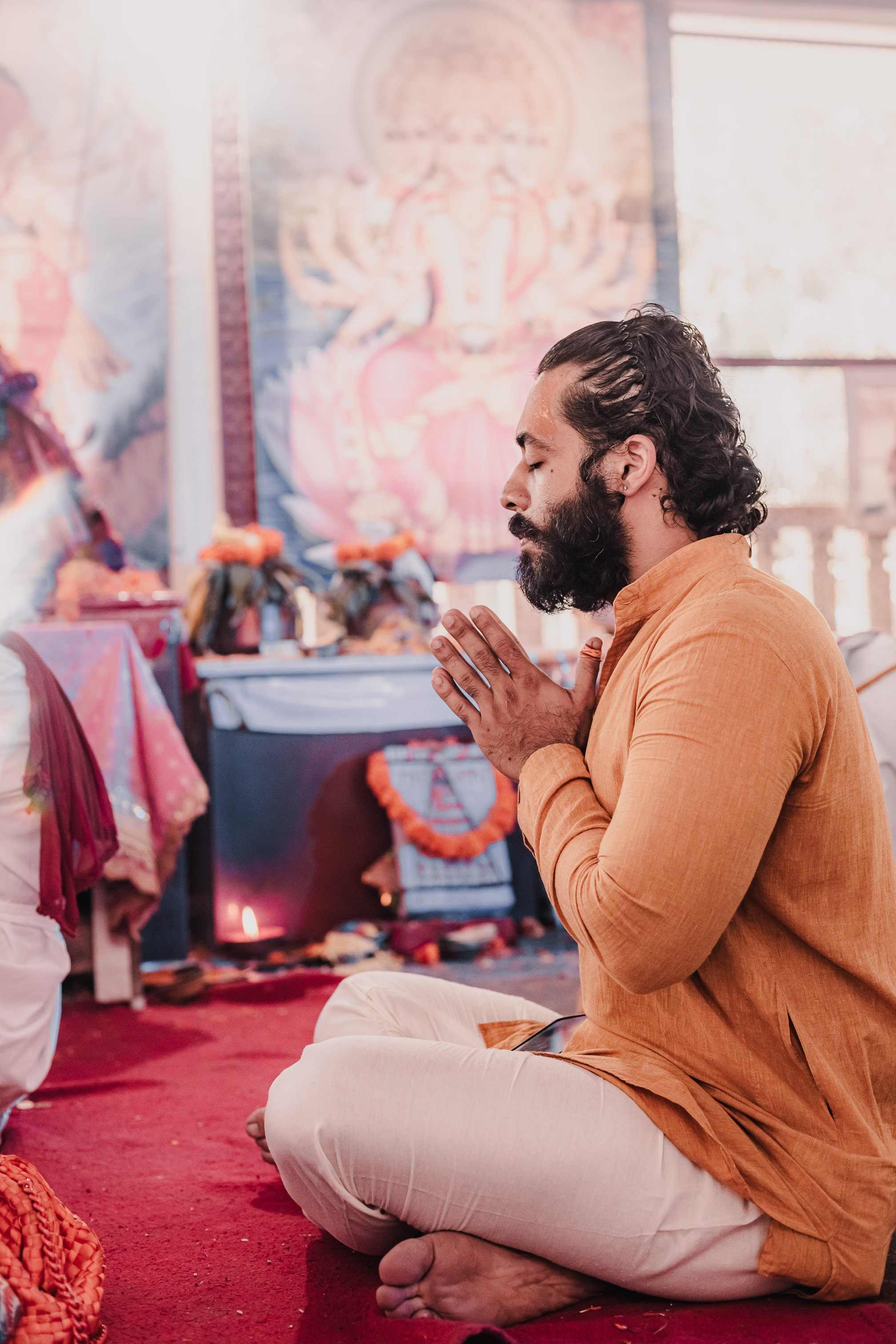 Navaratri yajna at Devraha Baba Ji ashram. Мариам Багдасарян