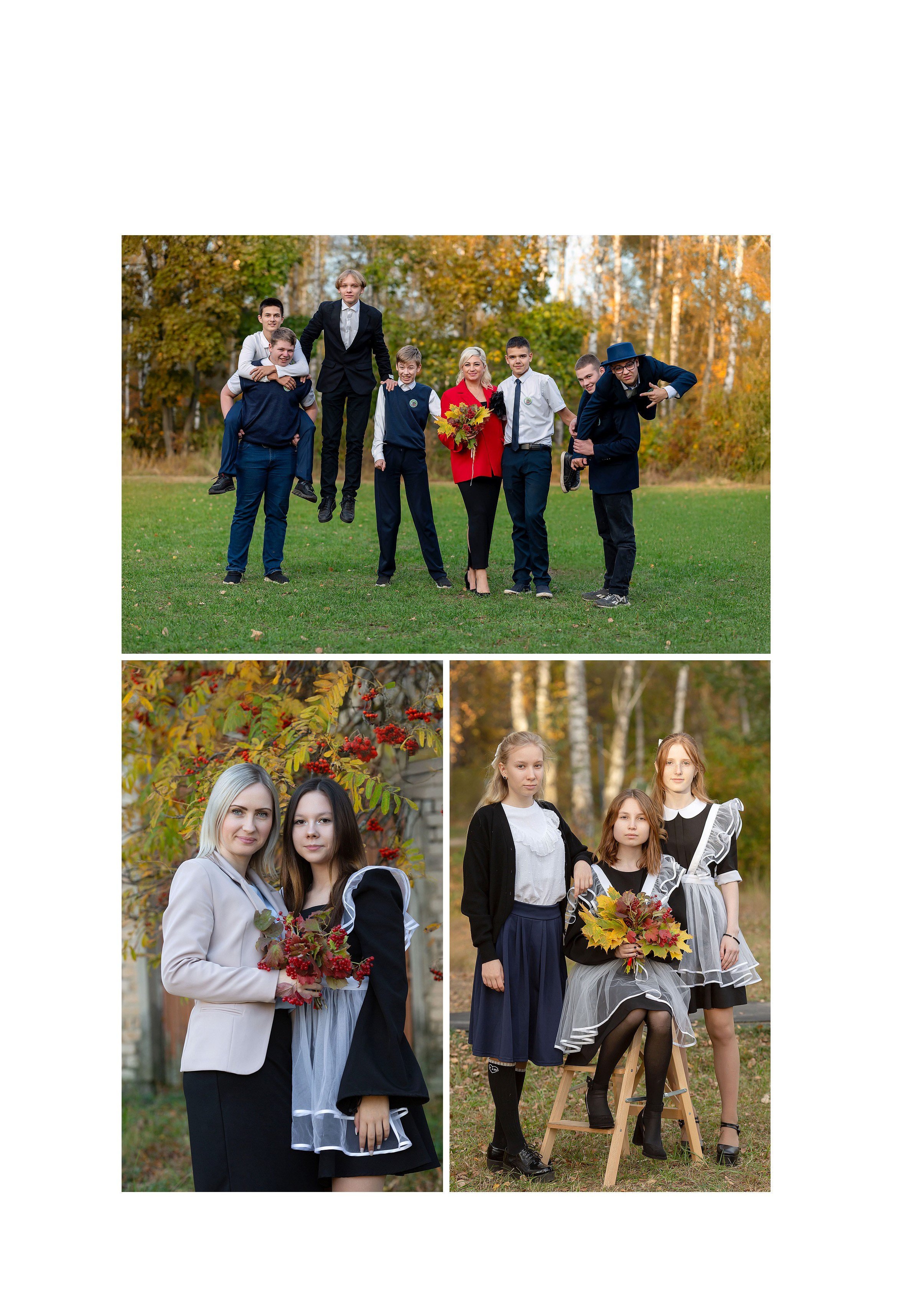 Альбом общей вёрстки для старшей школы 23×30 15 разворотов. Семейный фотограф в г. Воскресенск Наталия Молева