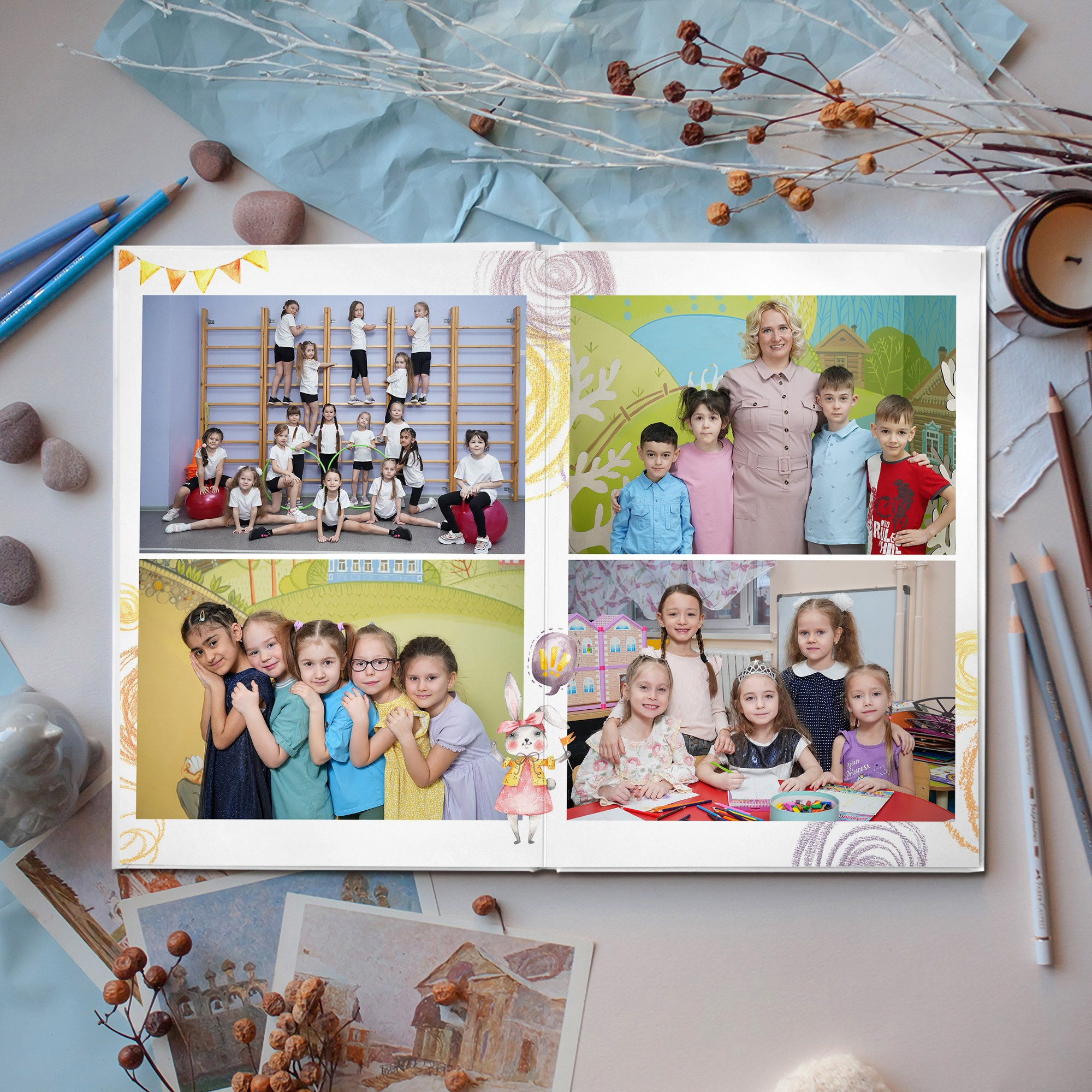 Фотопапка — трюмо из детского сада. Фотограф в Березовском Умерова Ю. Фотограф в детский сад в Екатеринбурге, выпускные альбомы Юлия Умерова