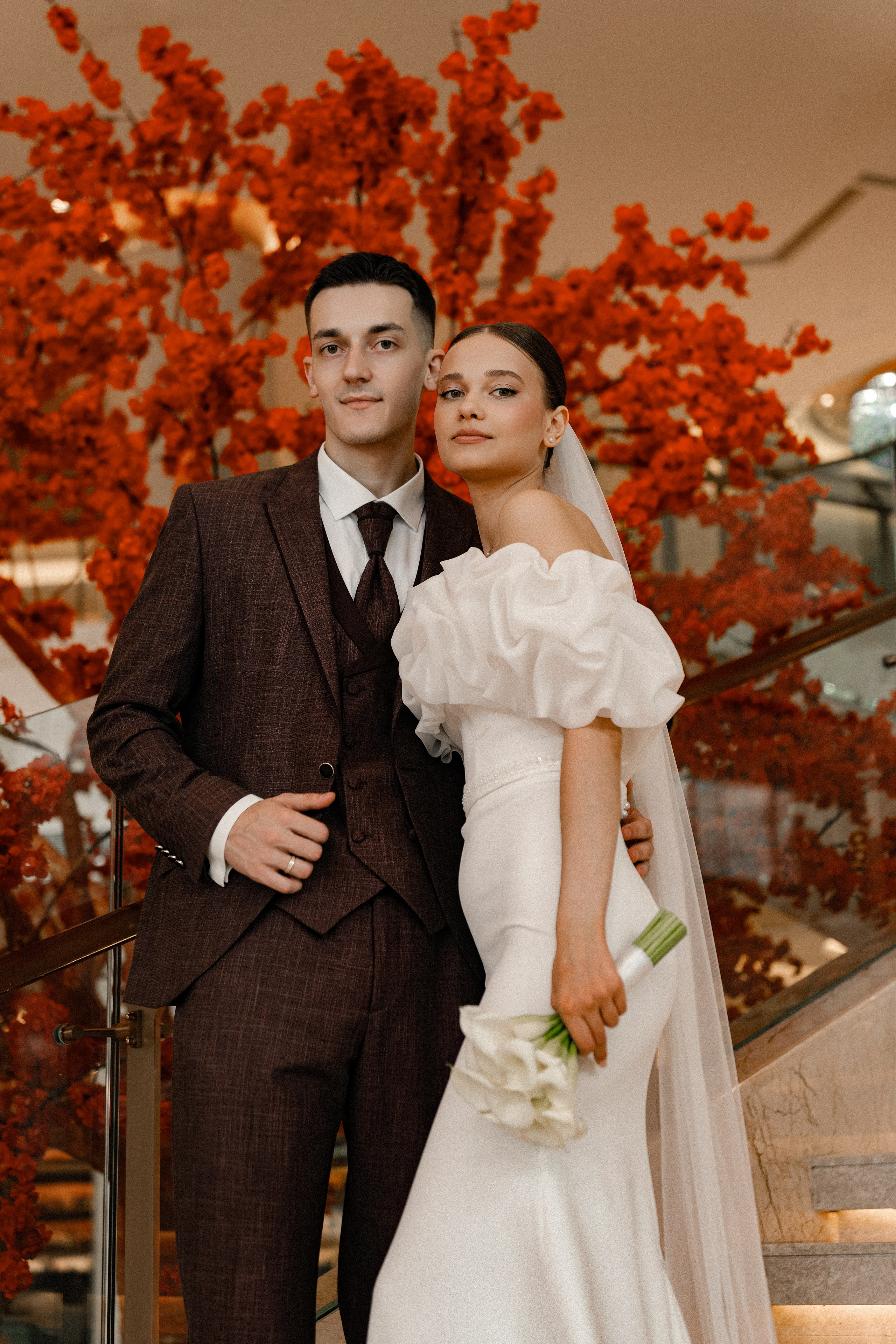 Свадебная фотосессия в Бутырском ЗАГС (Дворец Бракосочетания № 4) и прогулка в отеле Solux (Солюкс)