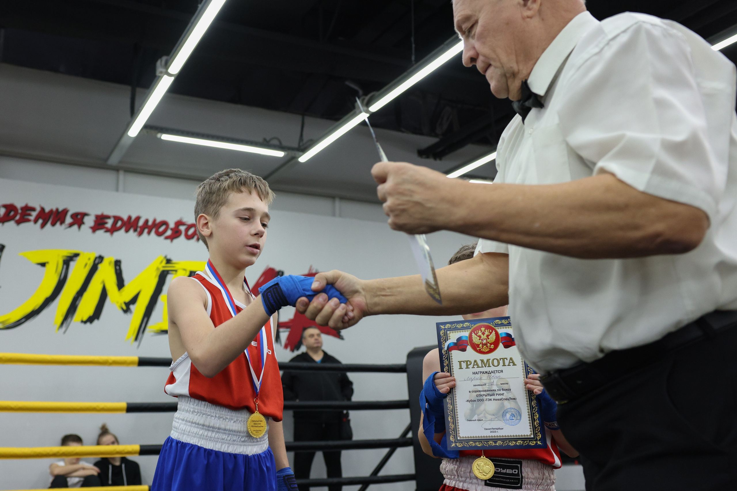 Открытый ринг «кубок ООО «ТЭК НеваСпецТяж». Фотограф Александр Заломаев