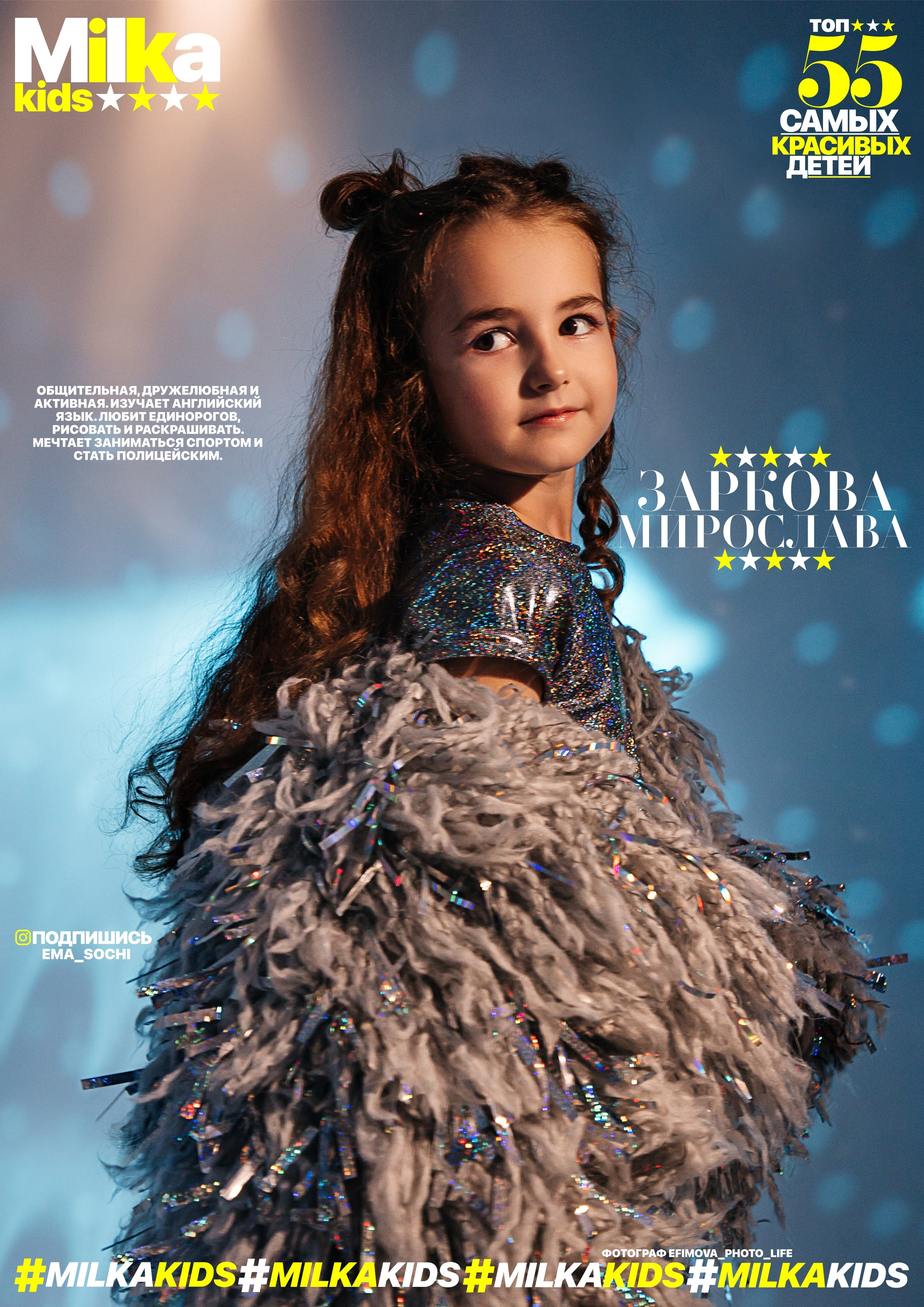 «MILKA» выпуск январь 2024. Efimova Model Agency