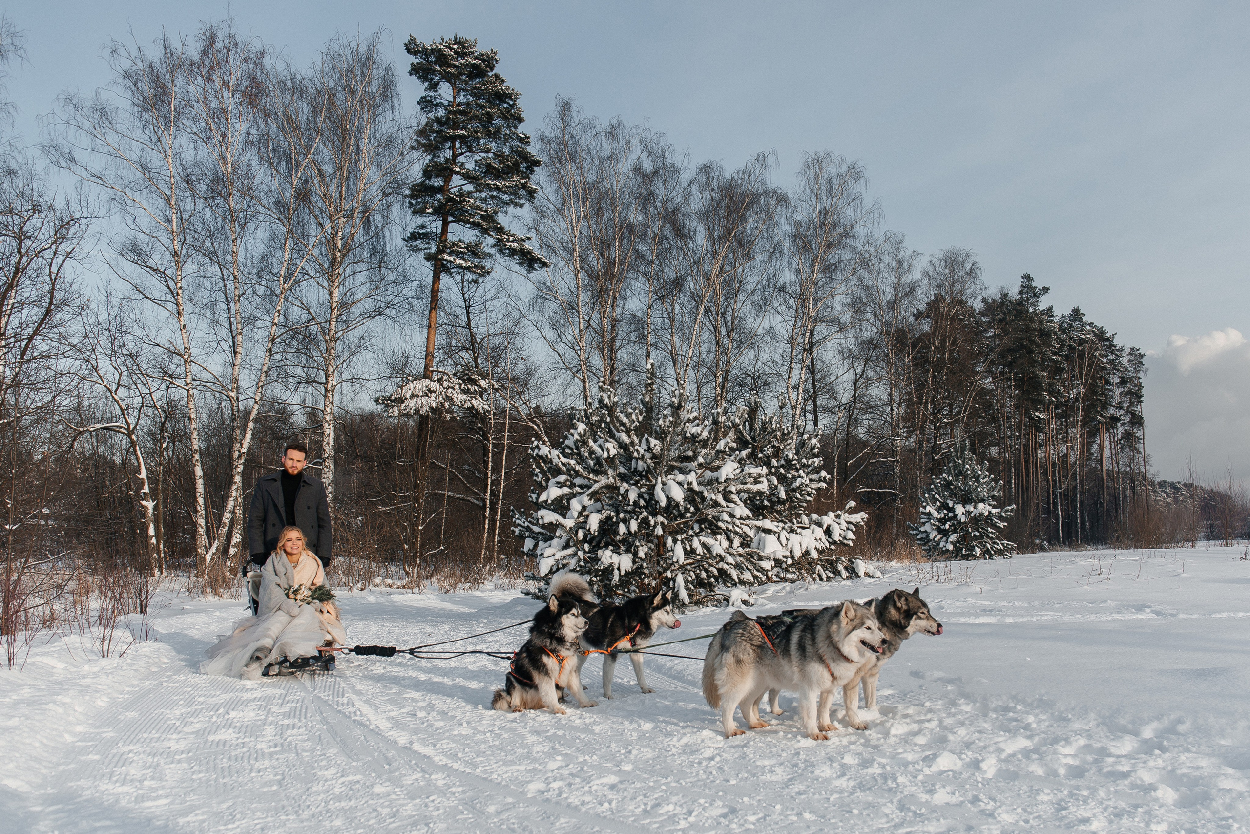 Свадебная фотосессия зимой. Фото Радости. Свадебный и семейный фотограф в Москве Юлия Самойлова