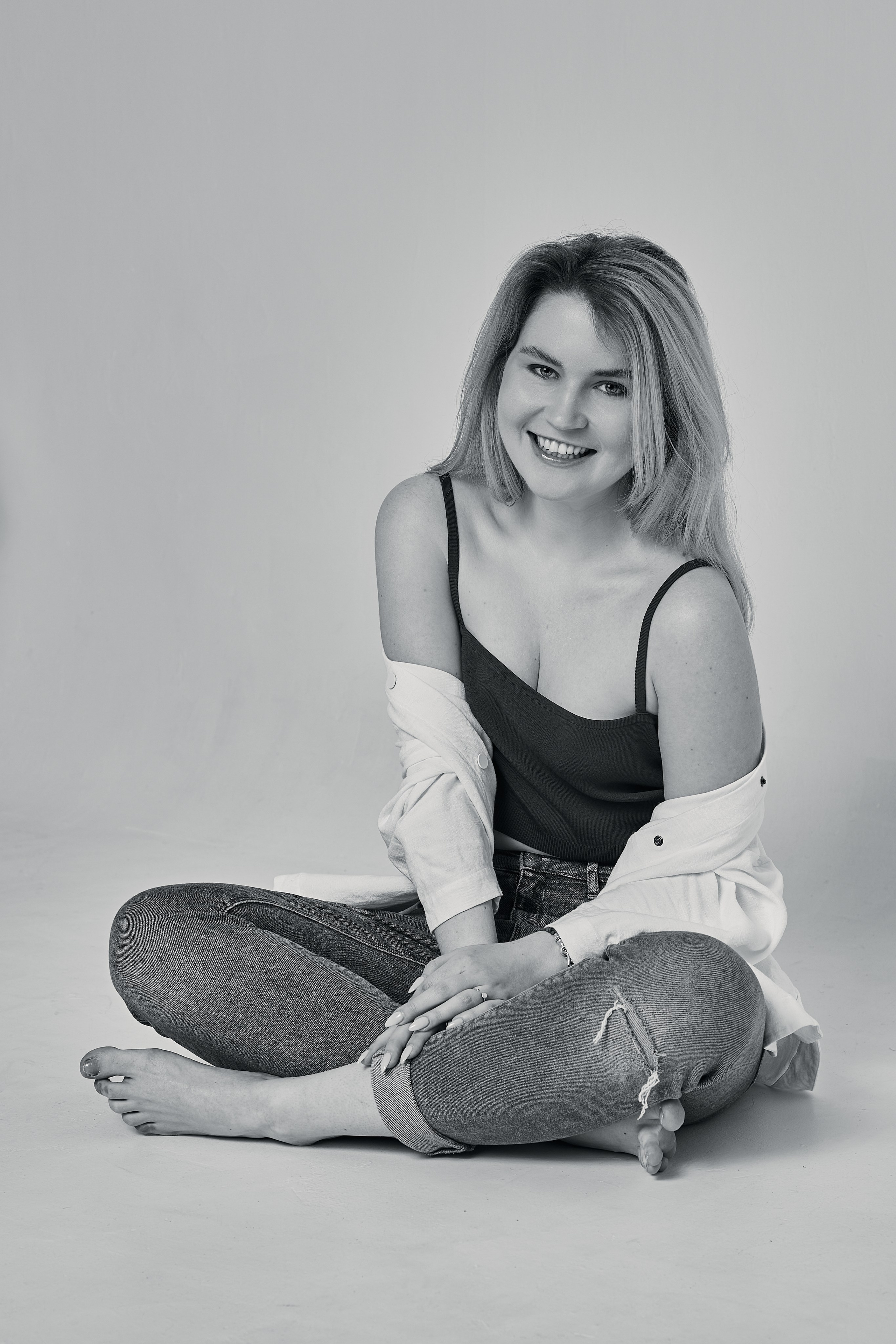 Студийная черно-белая фотосессия. Портретный фотограф Санкт-Петербург