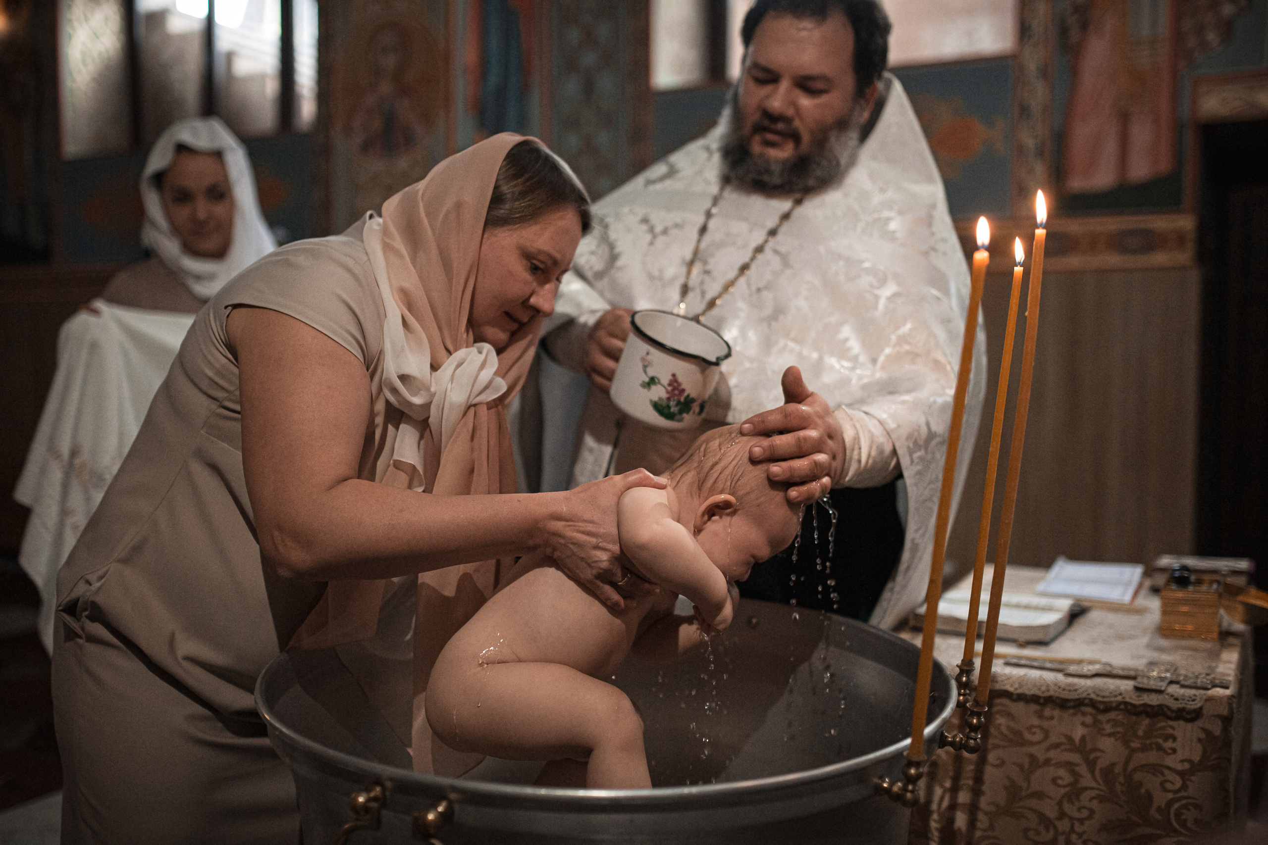 Крещение Есении. Фотограф на Крещение и Венчание в Ташкенте