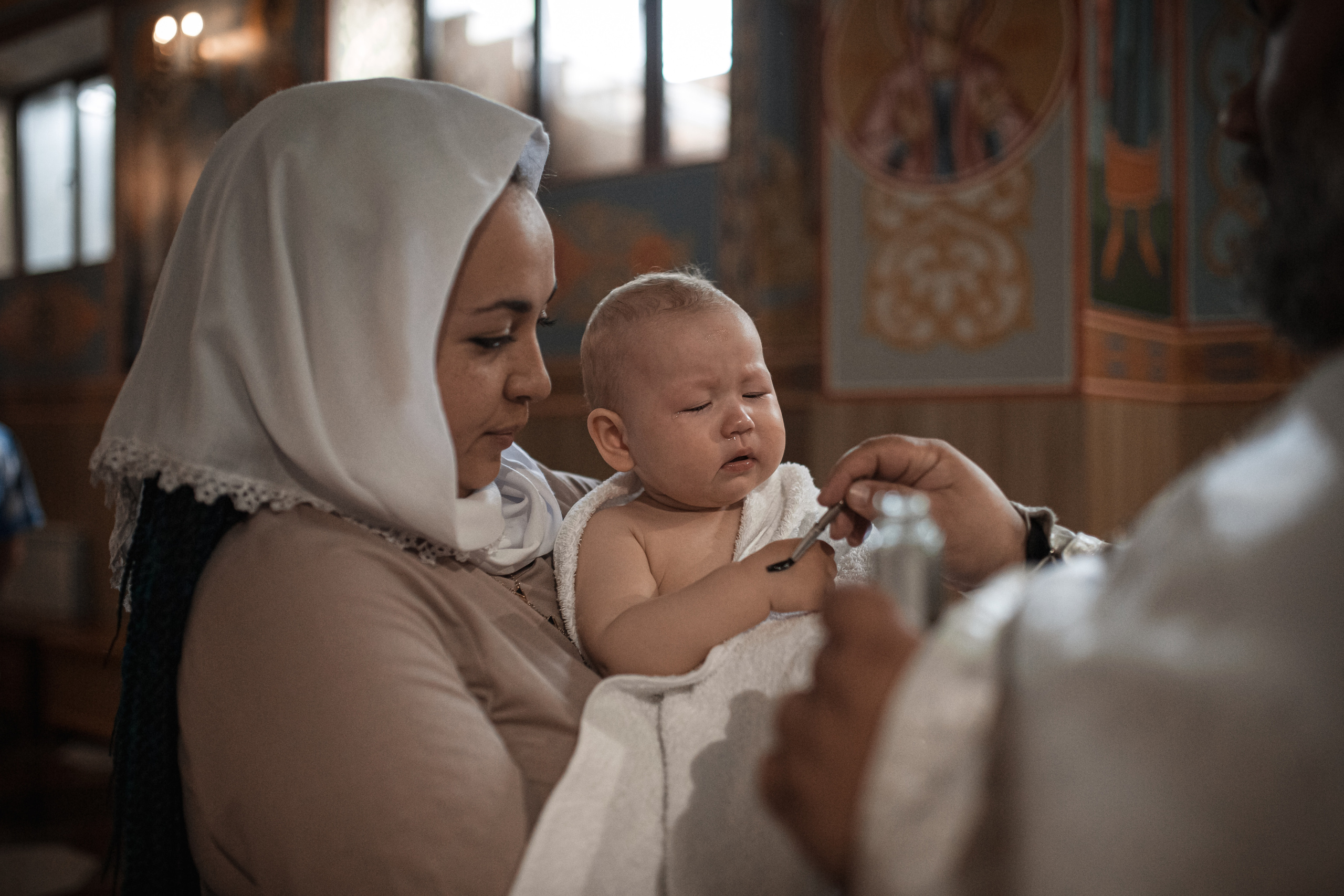 Крещение Есении. Фотограф на Крещение и Венчание в Ташкенте