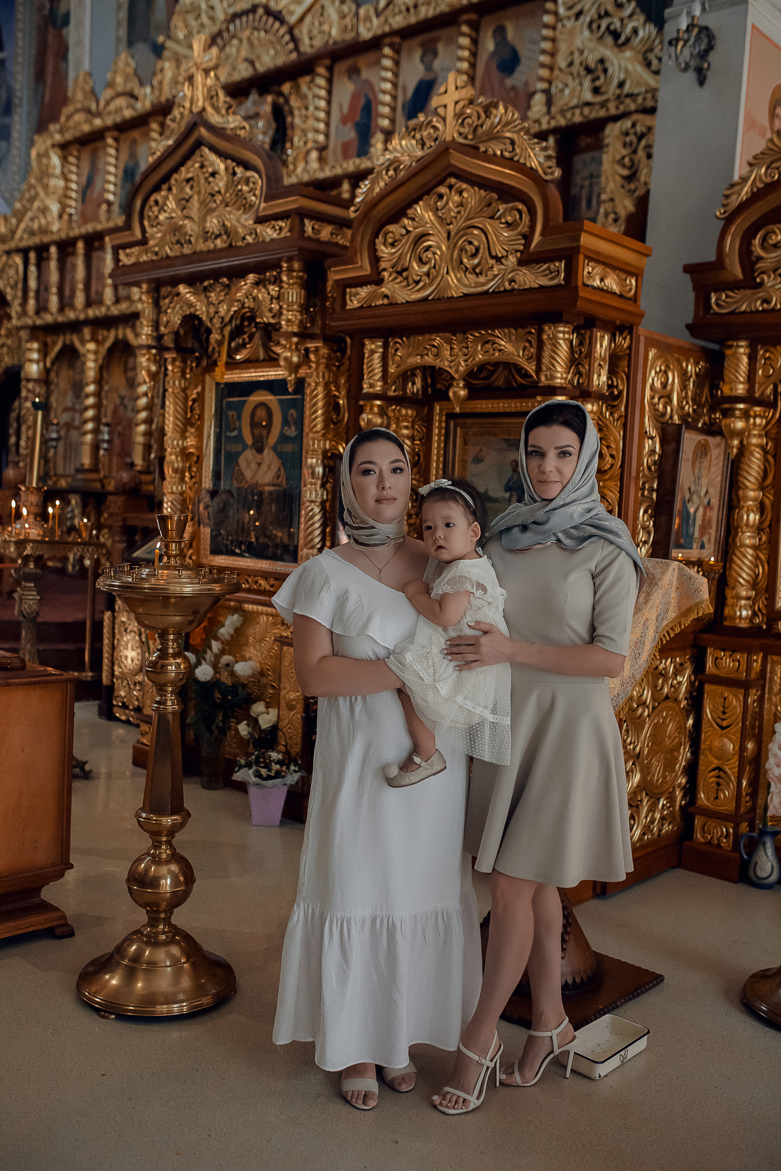 мама и крестная после огласительных бесед в Ташкенте 