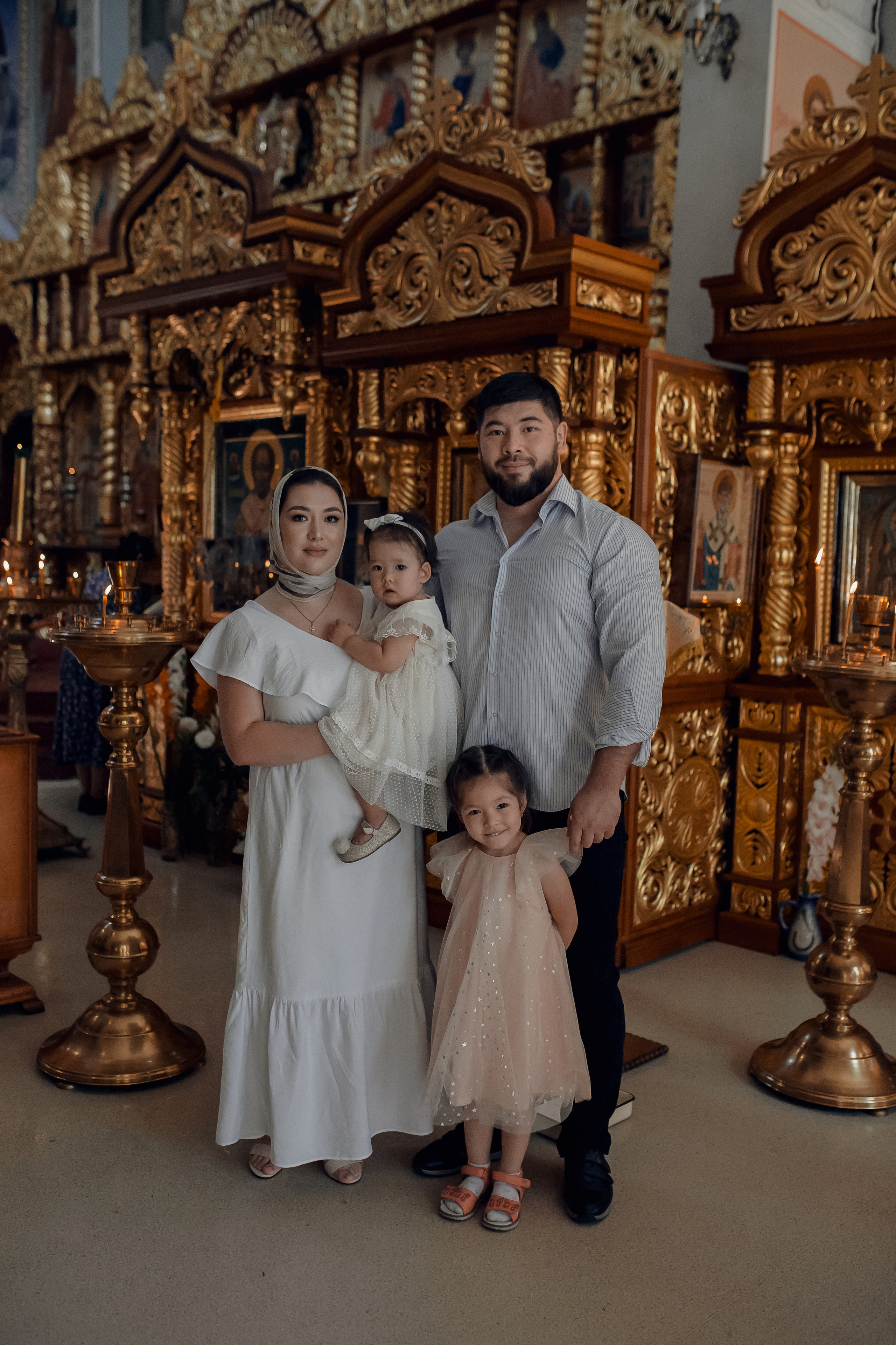 семья перед крещением в Ташкенте