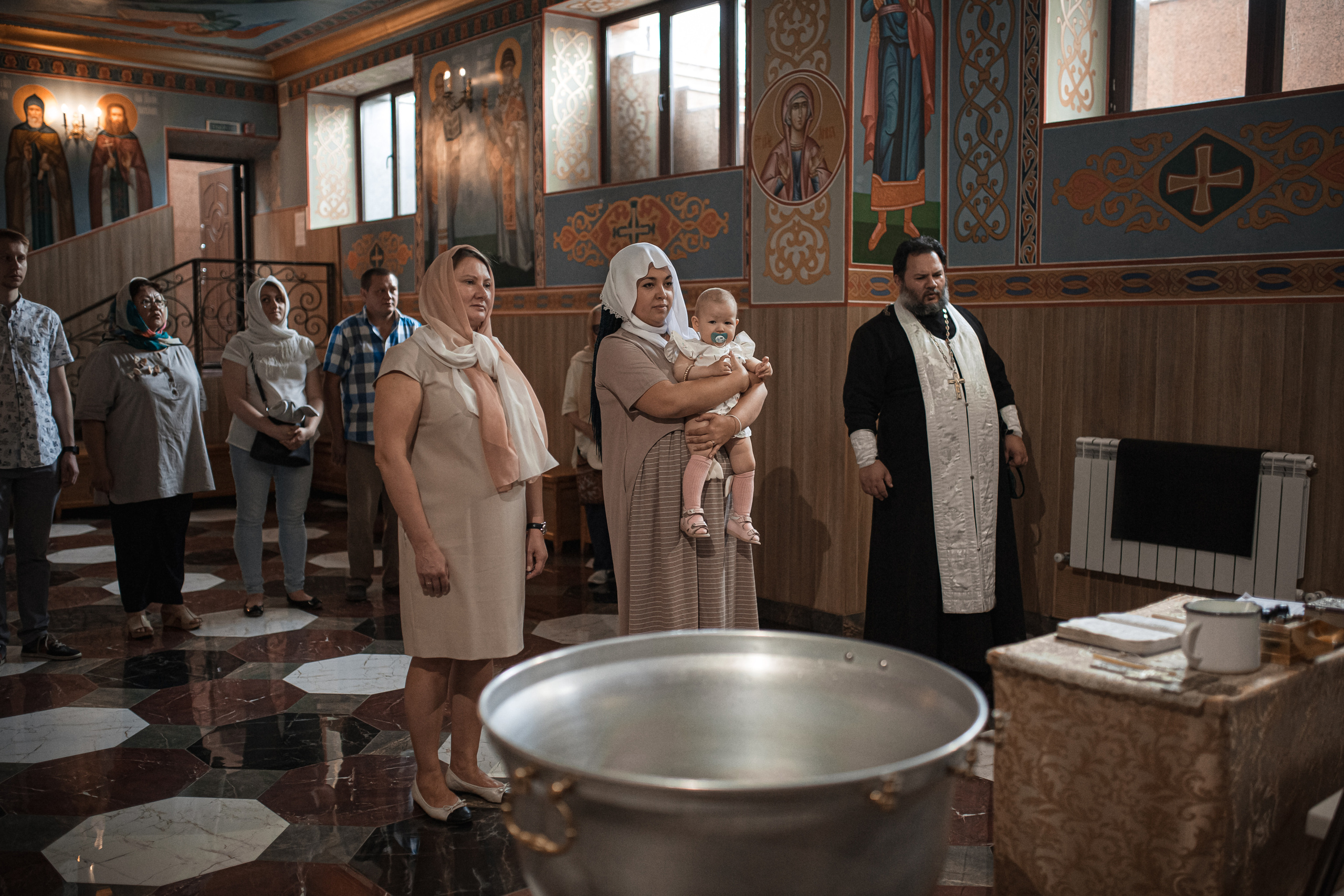 Крещение Есении. Фотограф на Крещение и Венчание в Ташкенте