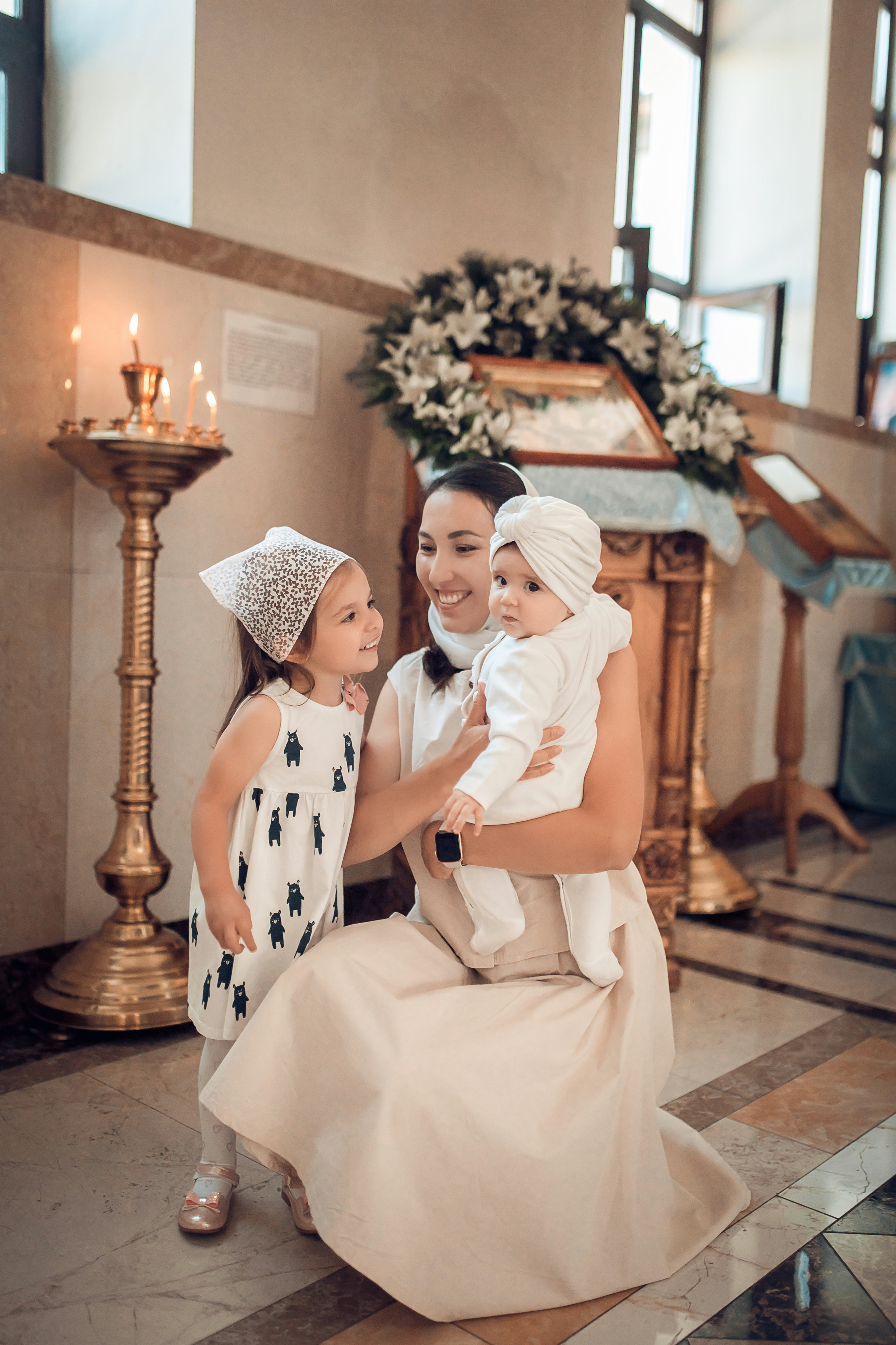 Крещение Эмилии. Фотограф на Крещение и Венчание в Ташкенте