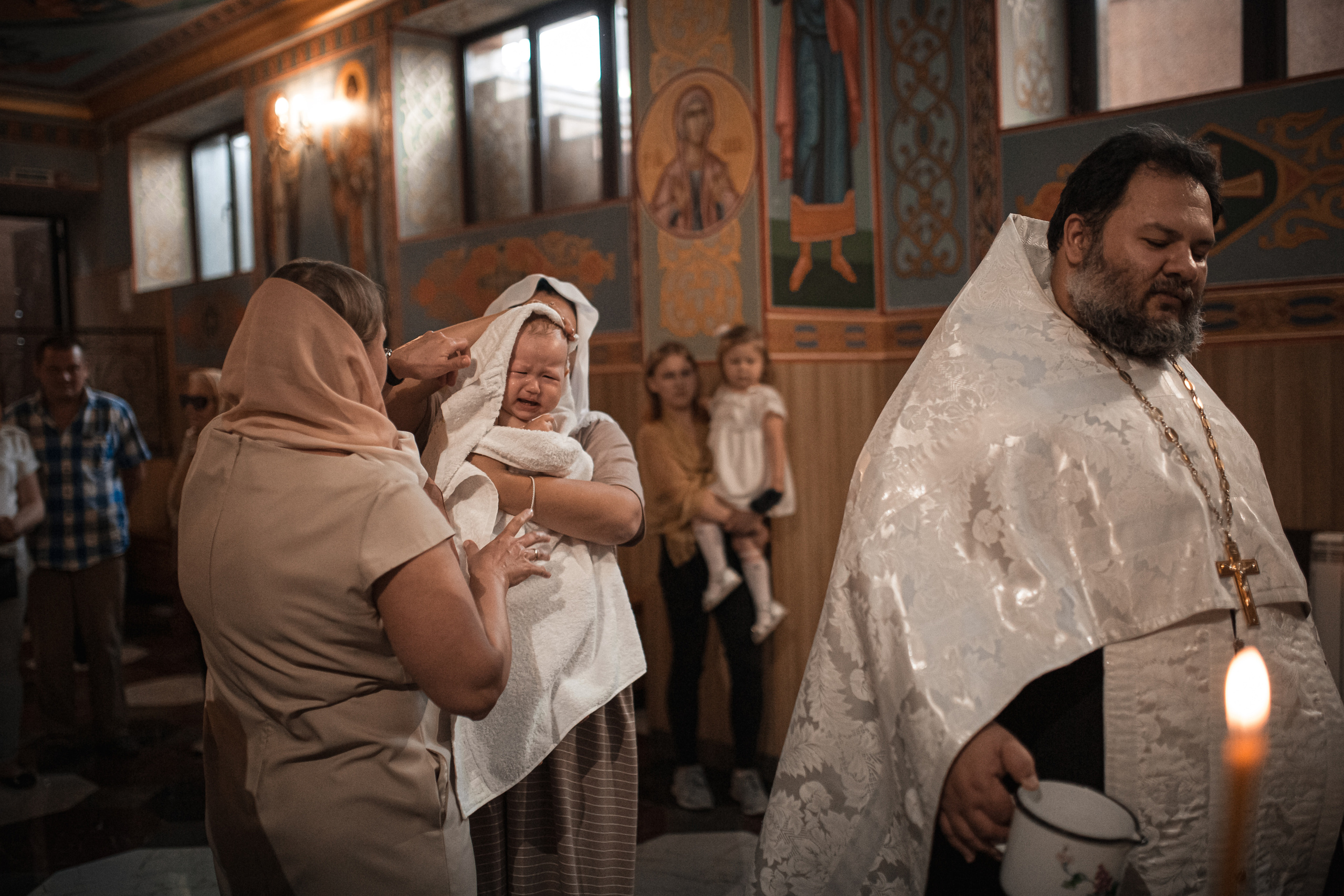 Крещение Есении. Фотограф на Крещение и Венчание в Ташкенте