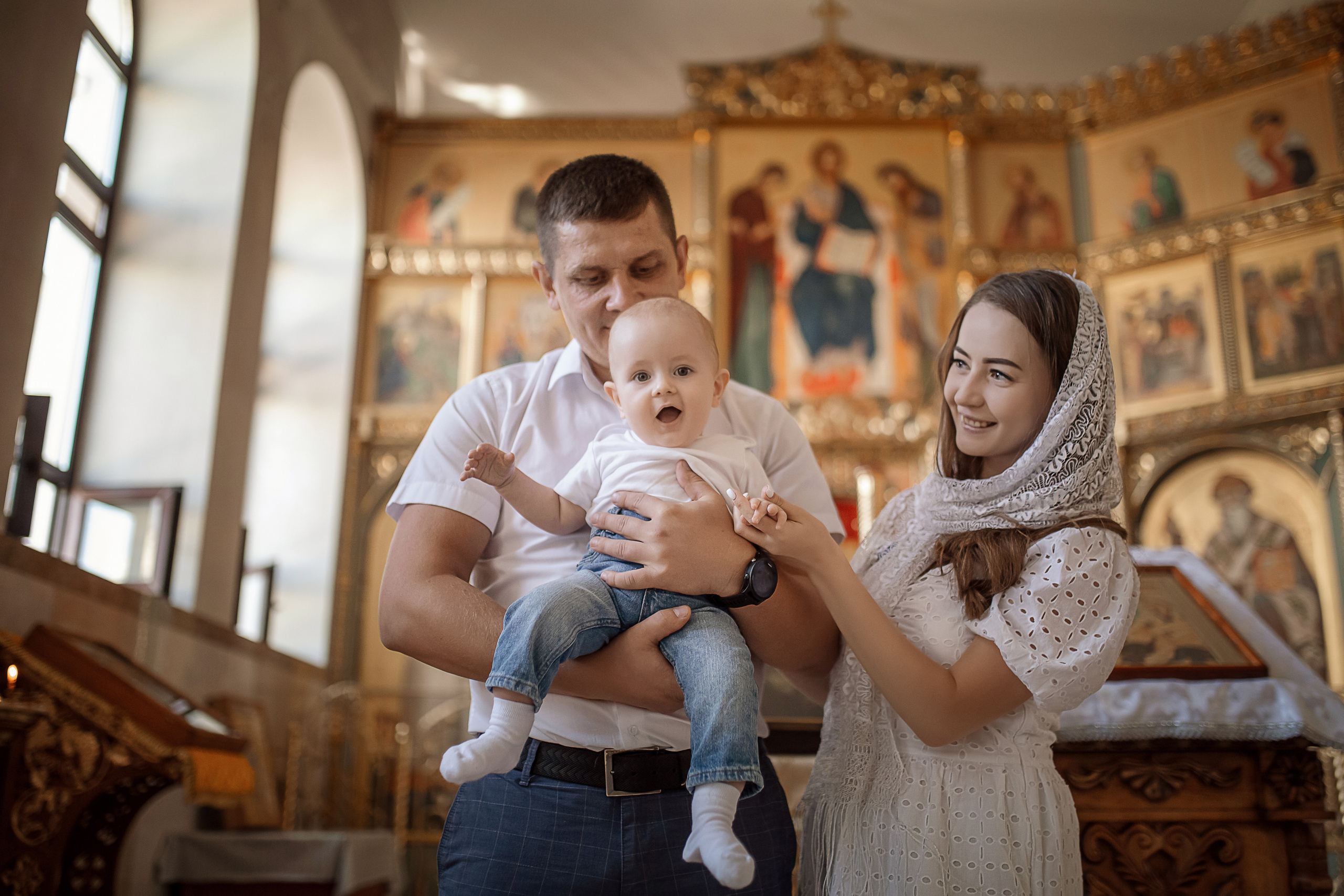 родители после прохождения огласительных бесед в Ташкенте