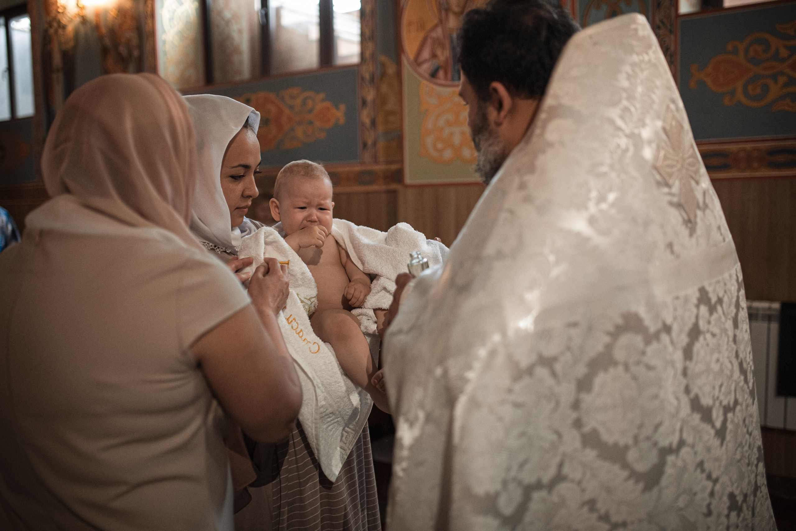 Крещение Есении. Фотограф на Крещение и Венчание в Ташкенте