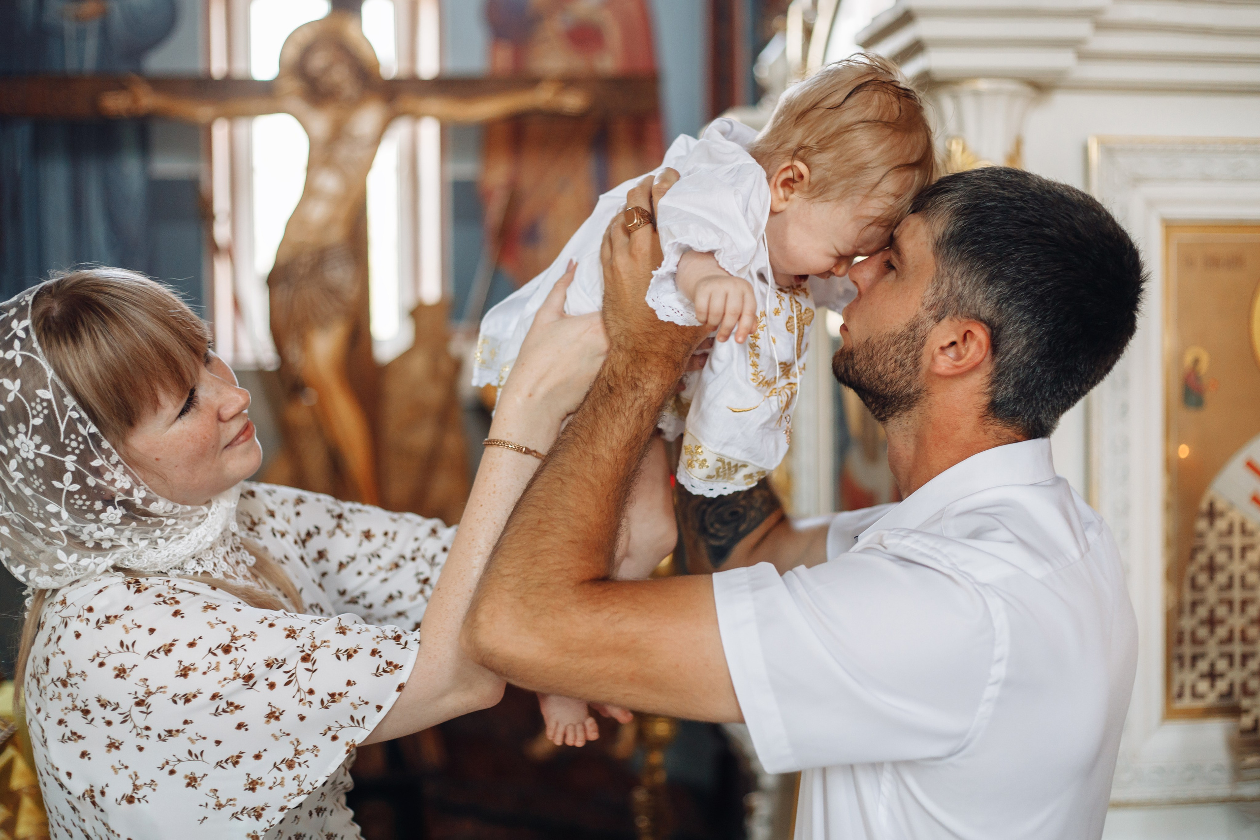 Таинство крещения в Тихорецке. Свадебный и семейный фотограф в Краснодарском крае Мария Данилкина