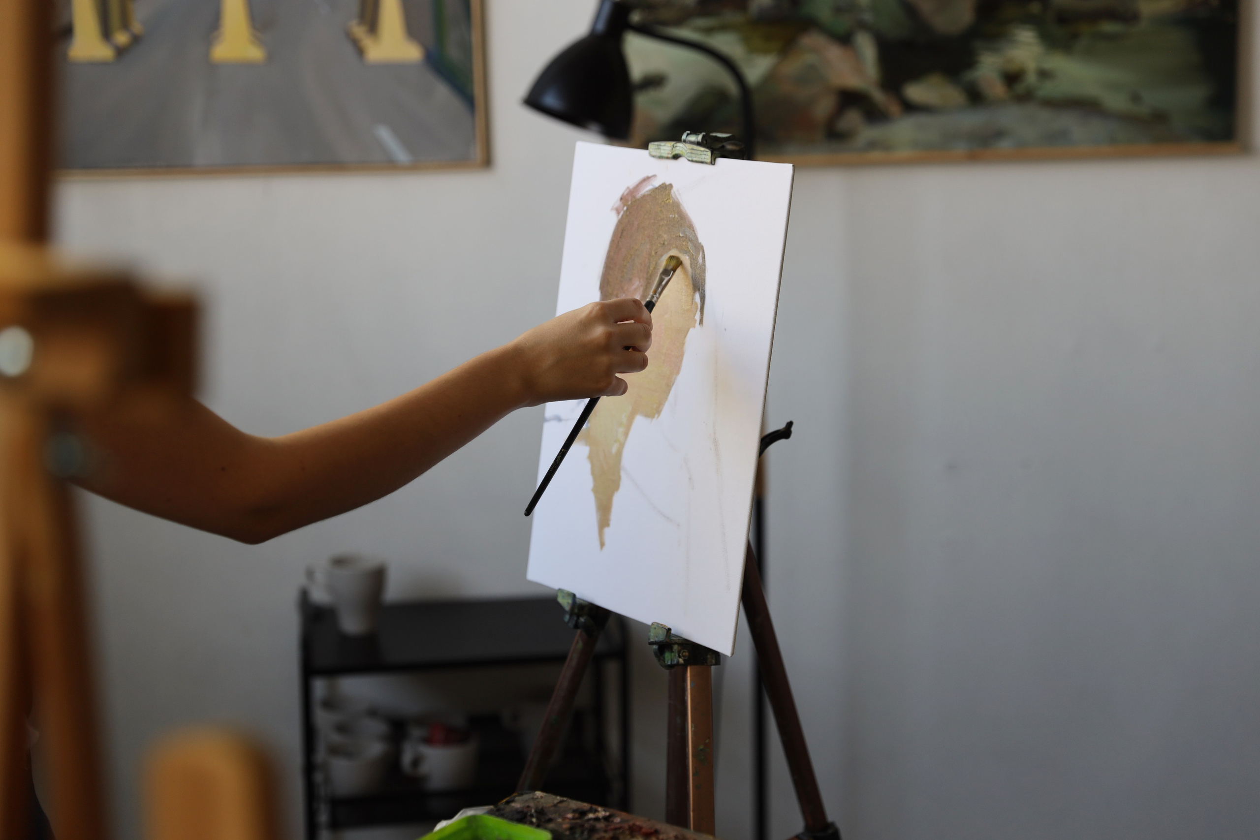 Занятия в студии (этюды). Творческое пространство в Санкт-Петербурге