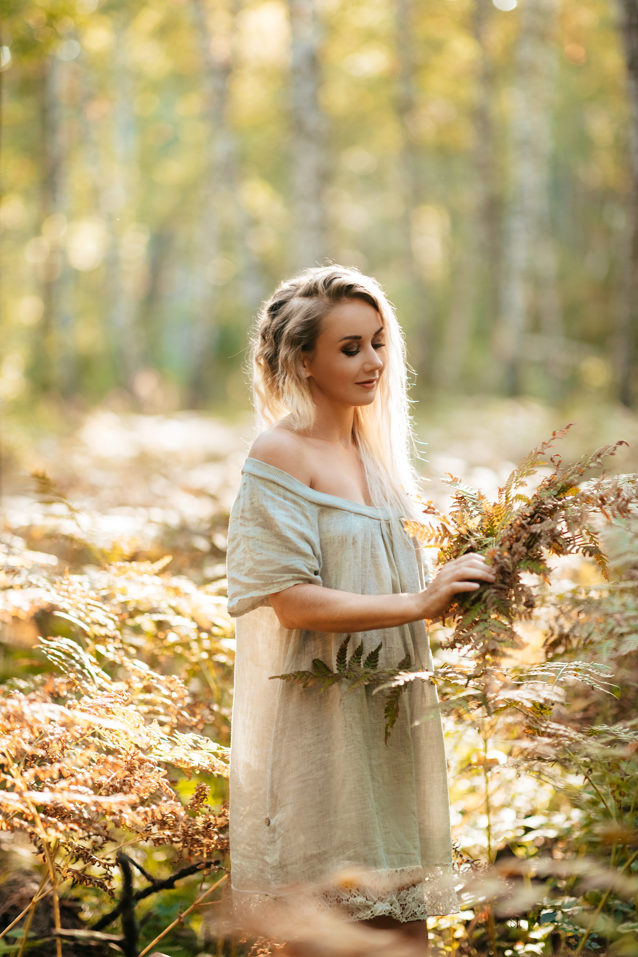 В папоротниках