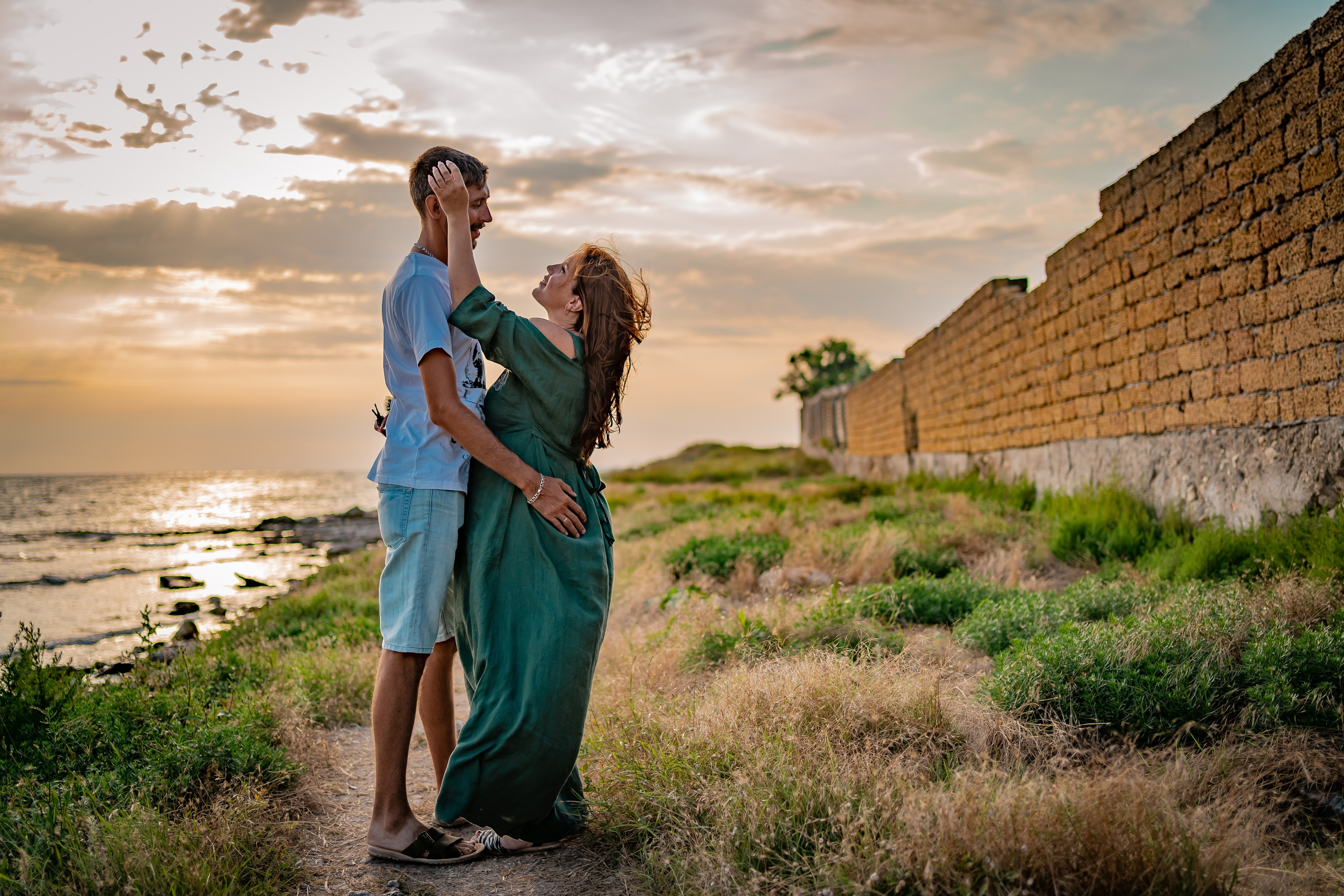 Вероника с мужем в Крыму. Семейный фотограф Варвара Сорока в городе Москве