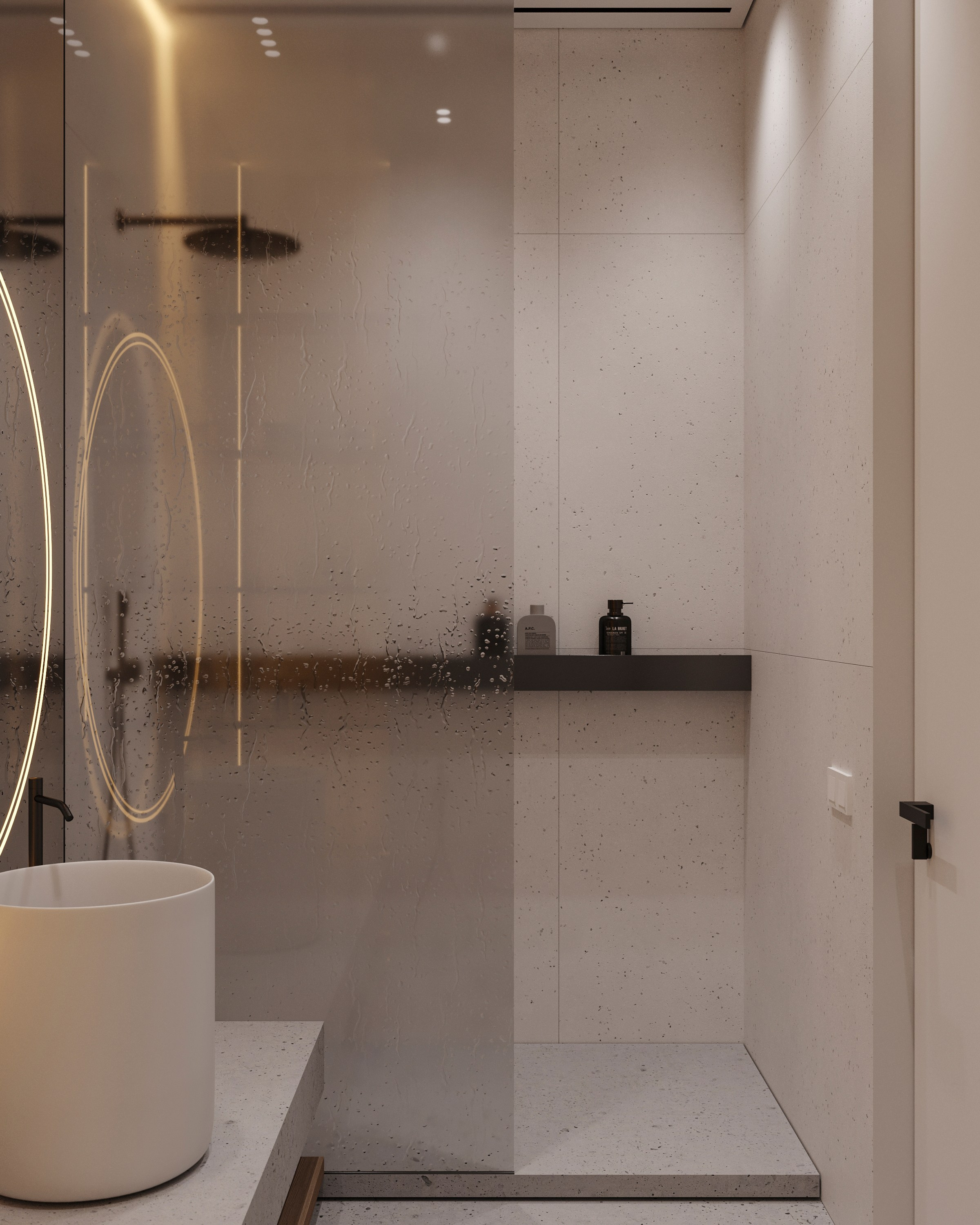 CONCRETE | DESIGNER ANNE KIREEVA. Interior Visualization by Valerie Stetyukevich