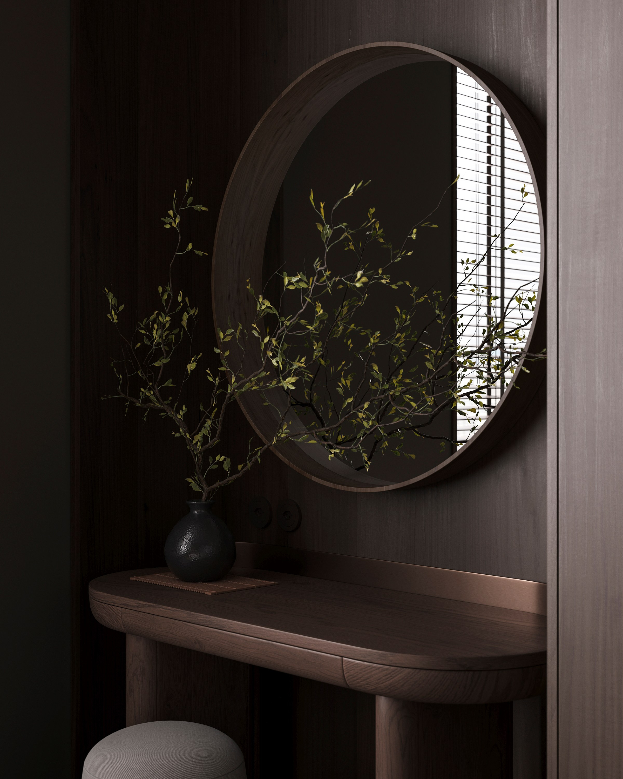 B&W AESTHETIC | DESIGNER ANNE KIREEVA. Interior Visualization by Valerie Stetyukevich